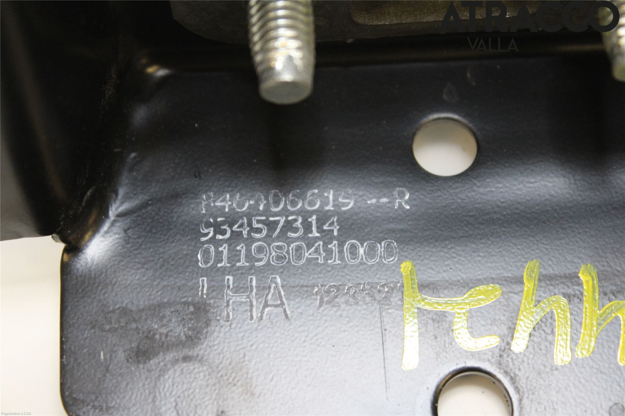Nissan NV300 16-22 Bakluckehandtag Inre