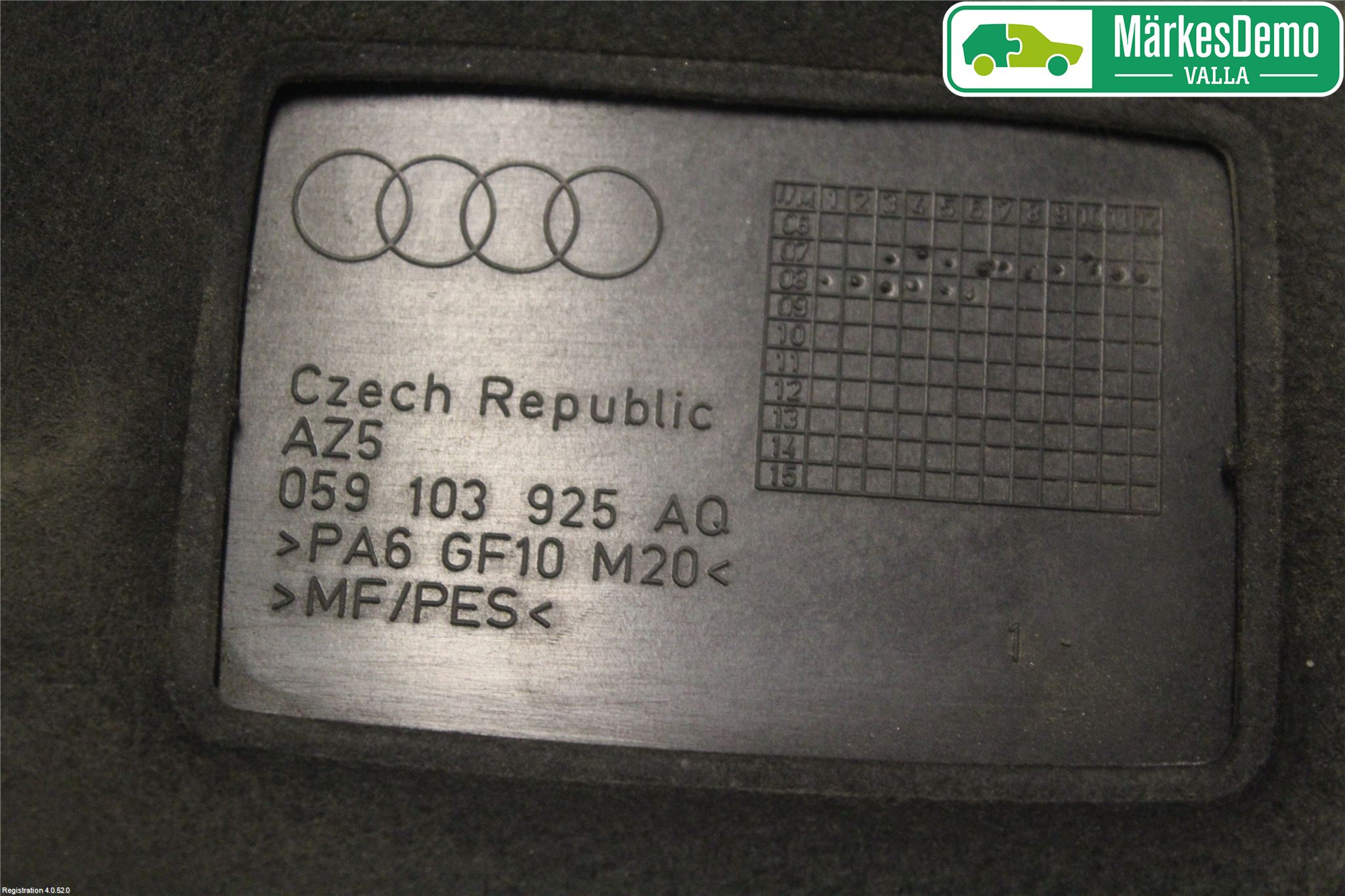 Audi A5 07-16 Motorkåpa