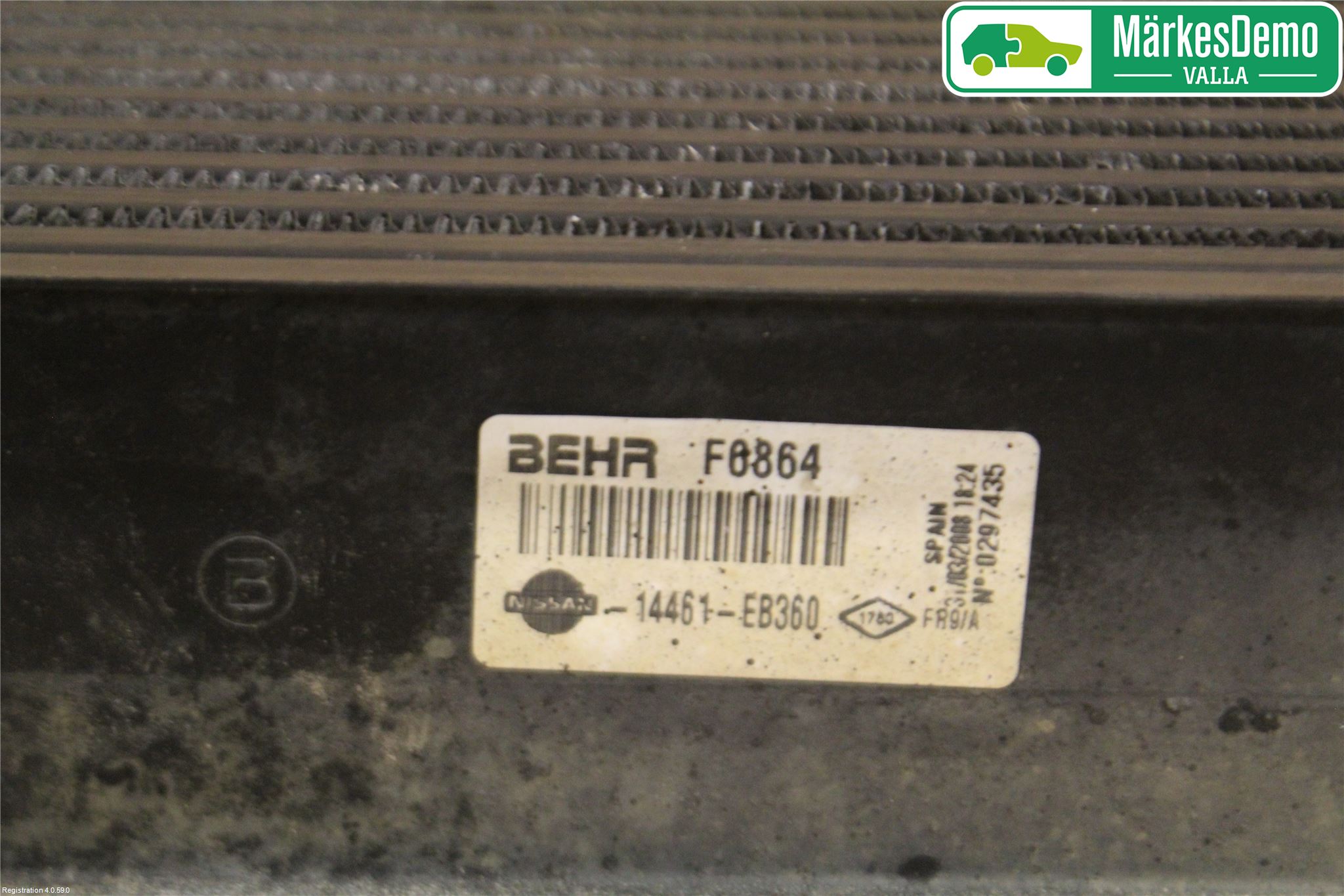 Nissan NAVARA 05-16 Laddluft-Intercooler Kyl