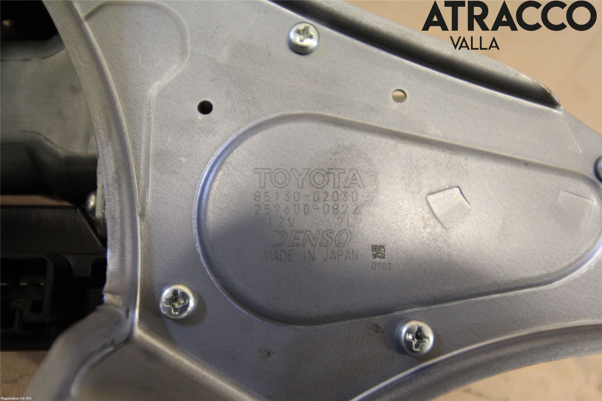 Toyota AURIS 07-09 Torkarmotor Baklucka