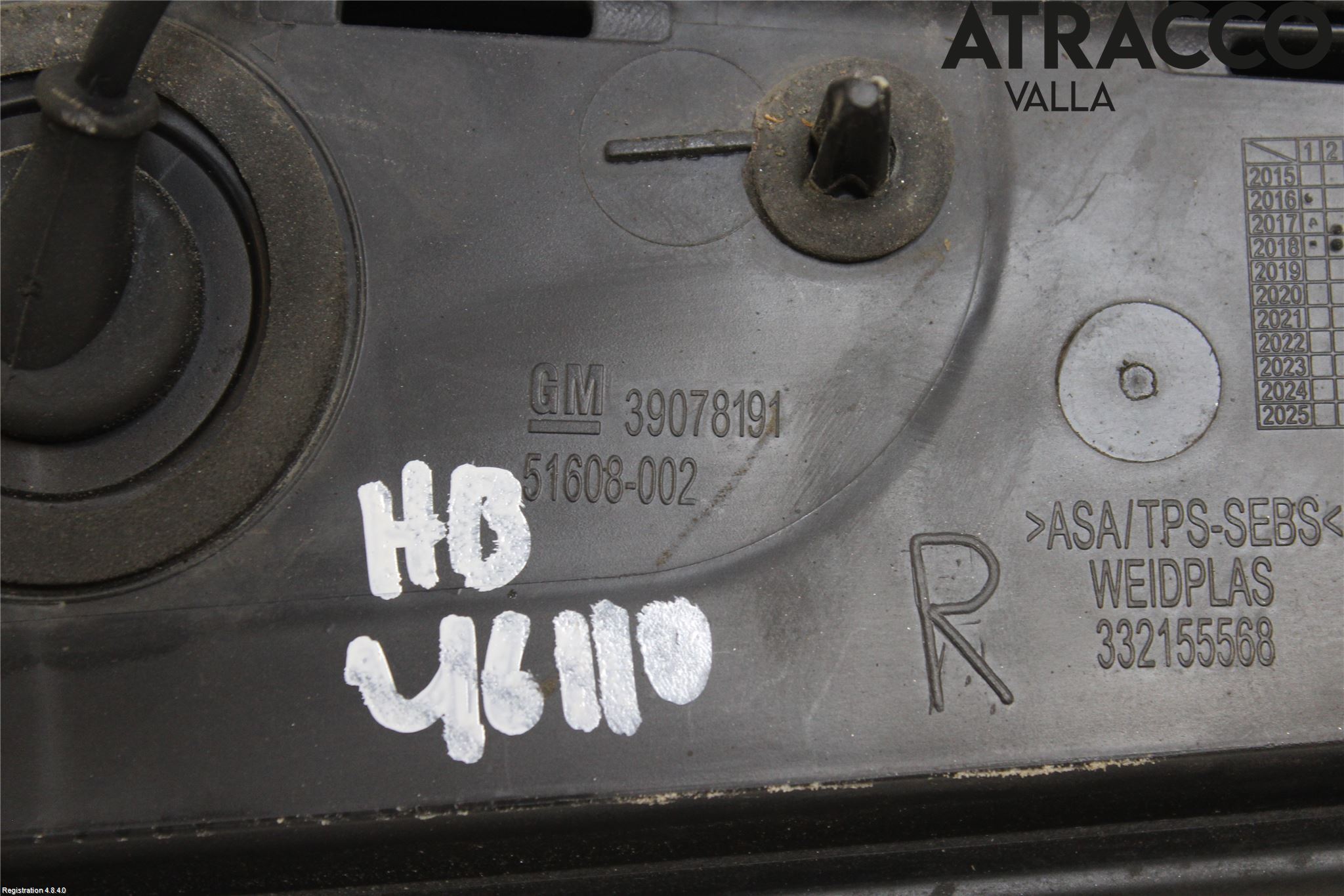 Opel ASTRA K 16-22 Bakruta - Dekorlist