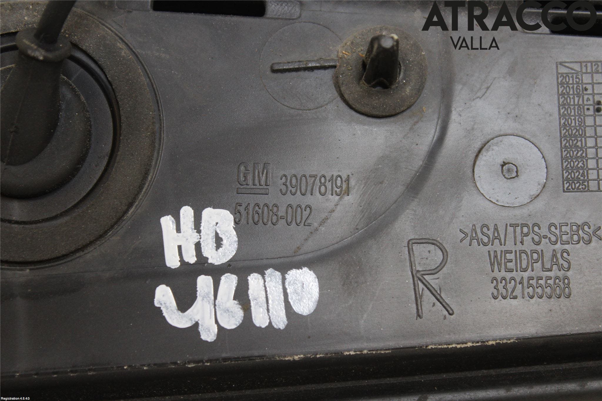 Opel ASTRA K 16-22 Bakruta - Dekorlist