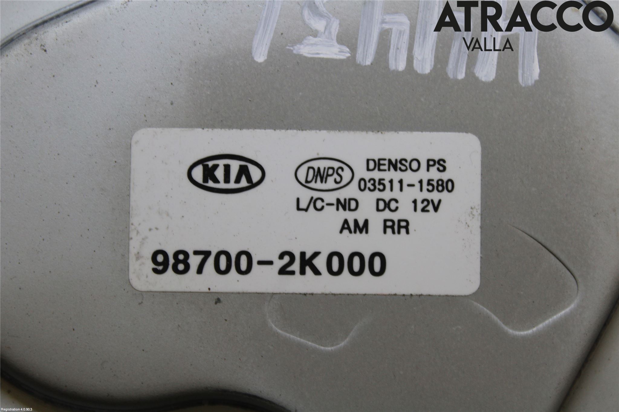 Kia SOUL 09- Torkarmotor Baklucka