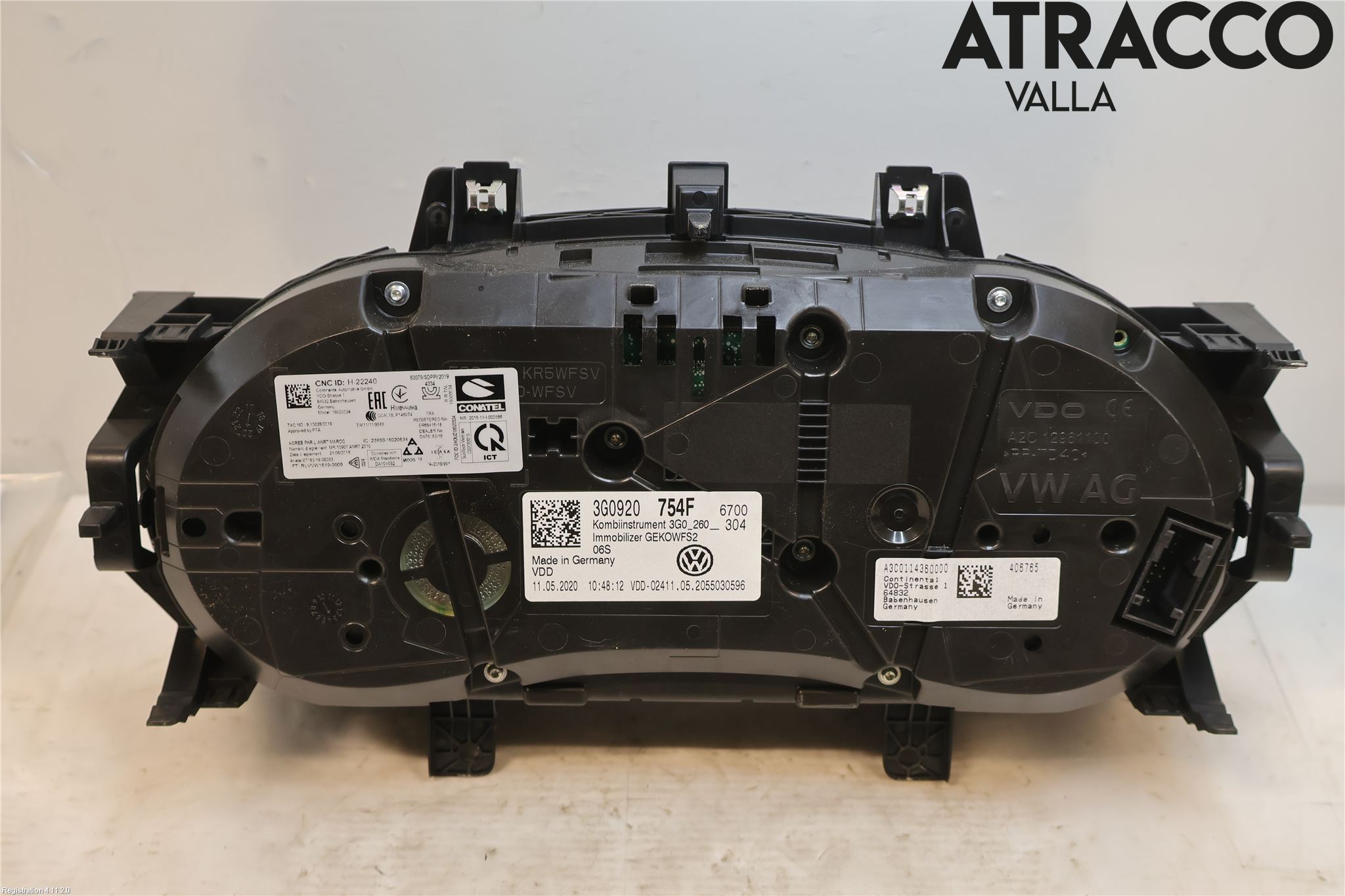 Volkswagen VW PASSAT 15-19 Instrument Komb