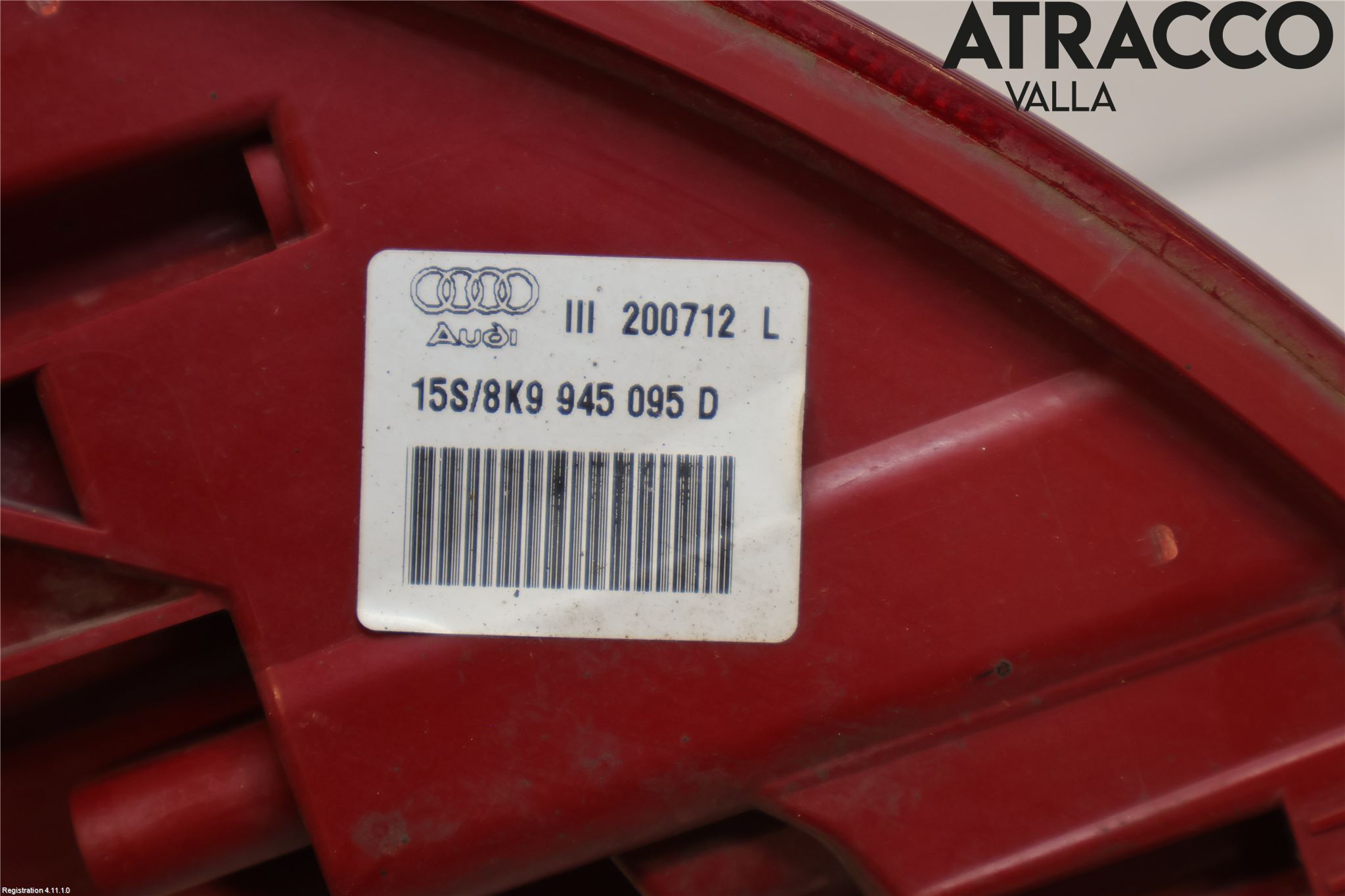 Audi A4 12-15 Bakljus Vänster