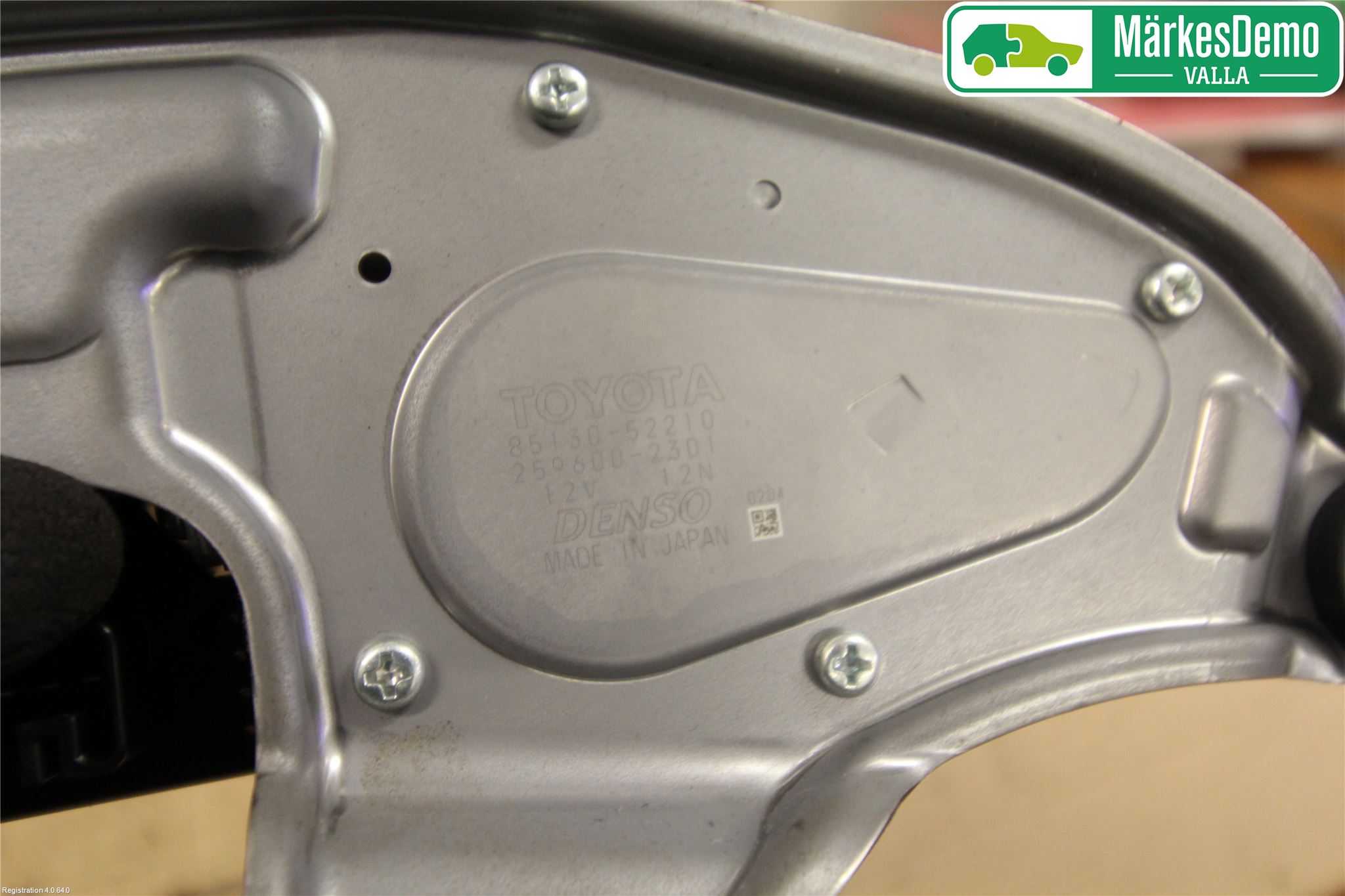 Toyota VERSO-S 11-16 Torkarmotor Baklucka