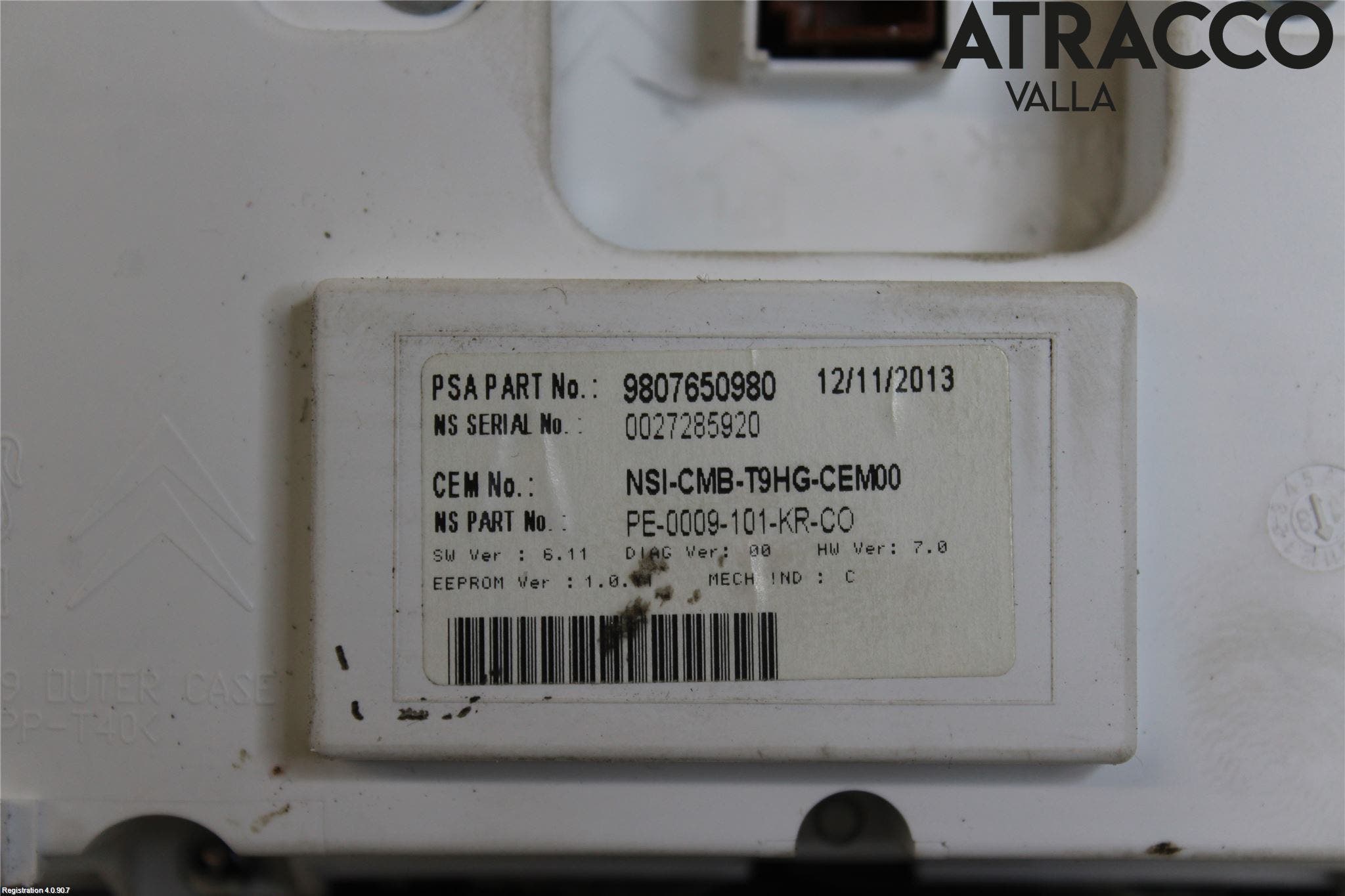 Peugeot 308 14-21 Instrument Komb