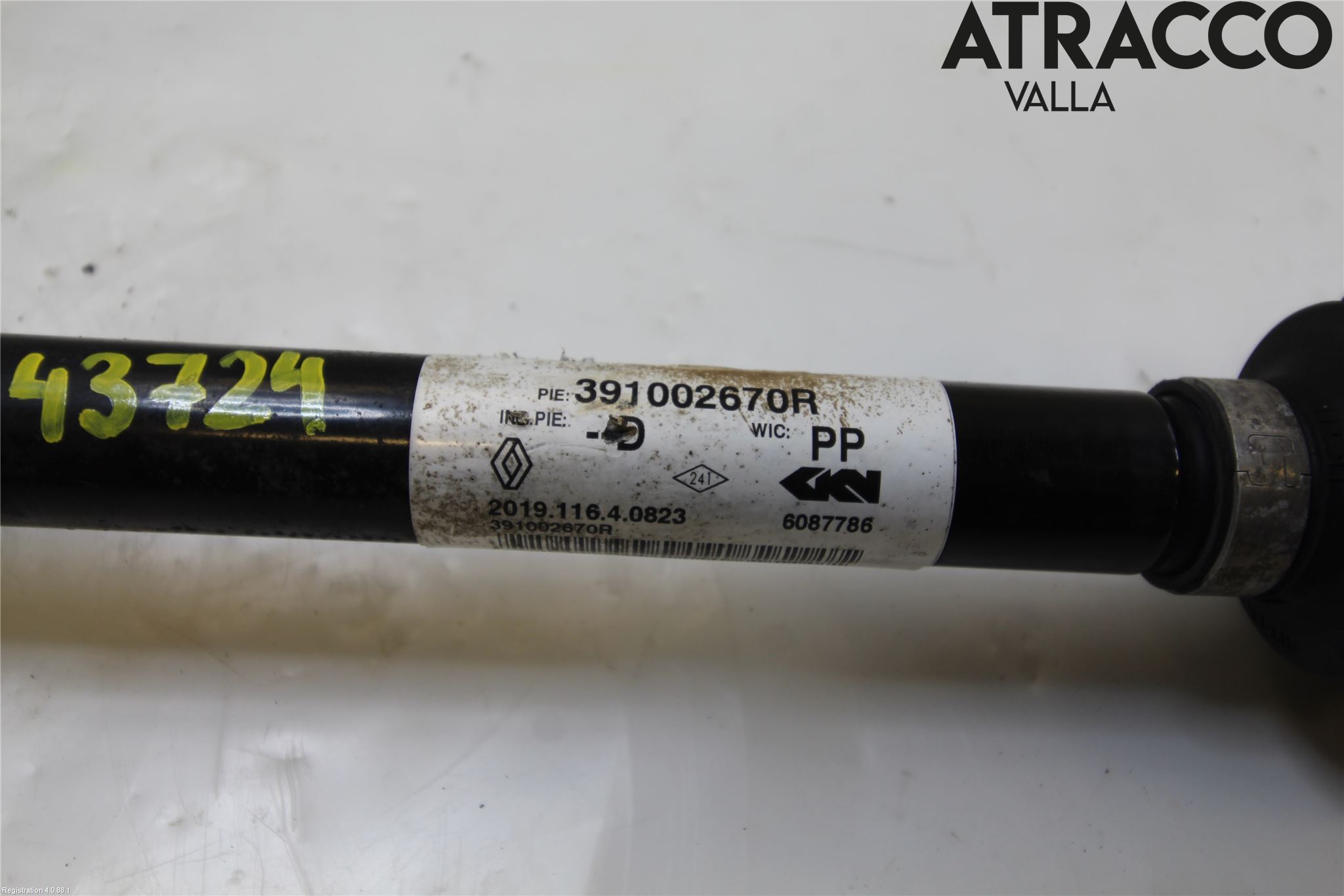 Nissan QASHQAI 17-21 Drivaxel Fram Höger