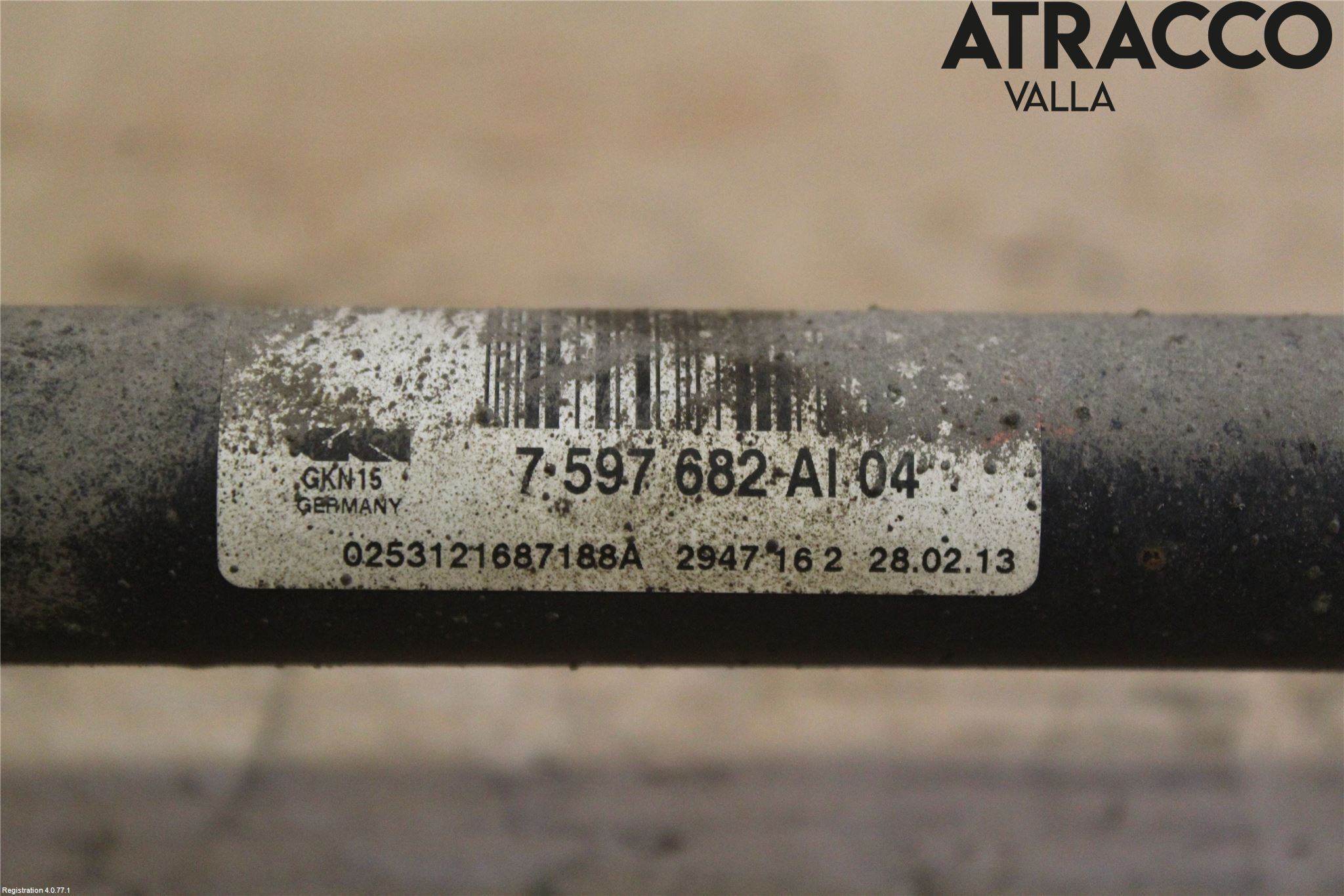 BMW 1 F20/F21 11-19 Drivaxel Bak Höger