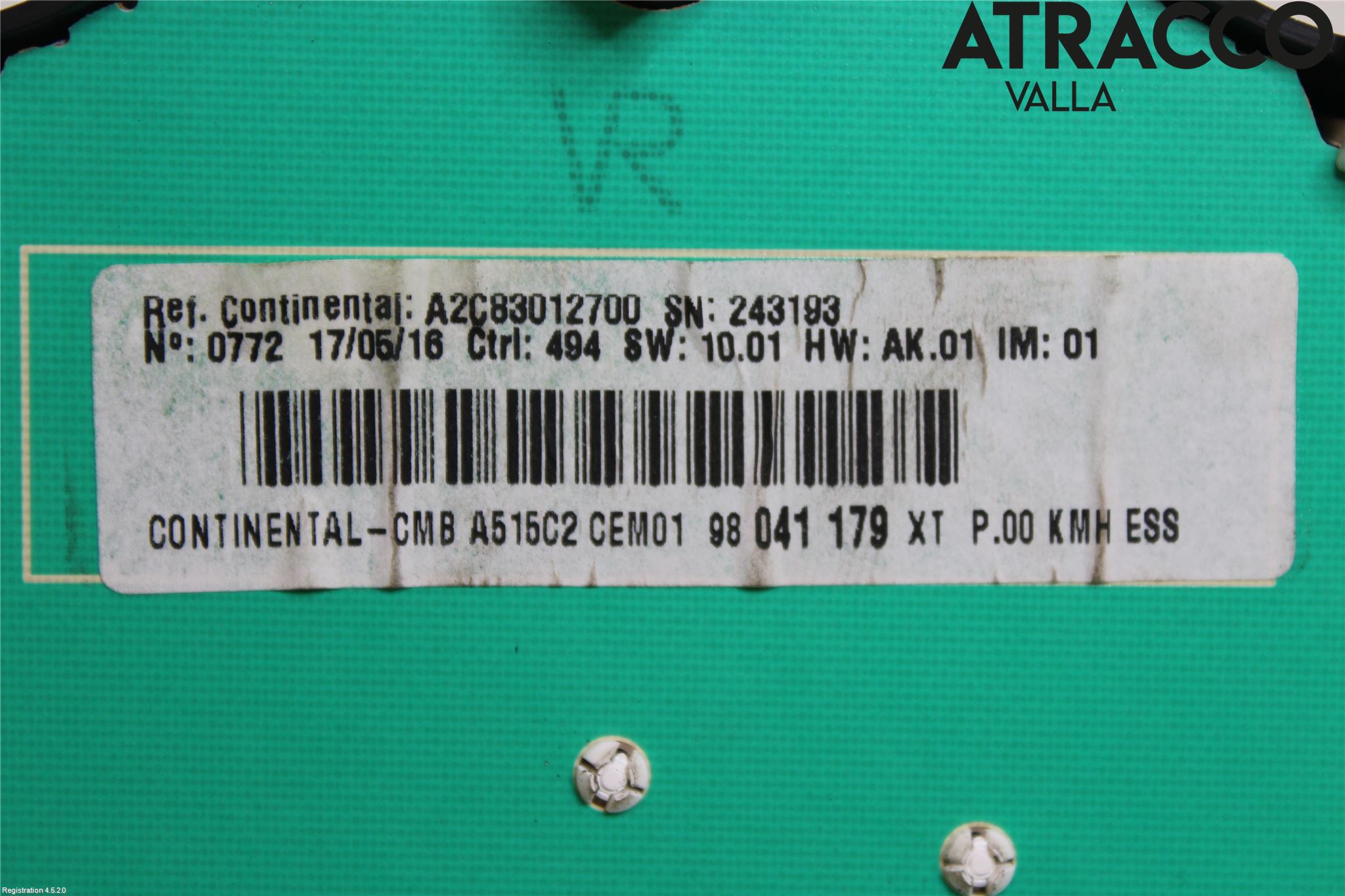 Citroen C3 10-17 Instrument Komb