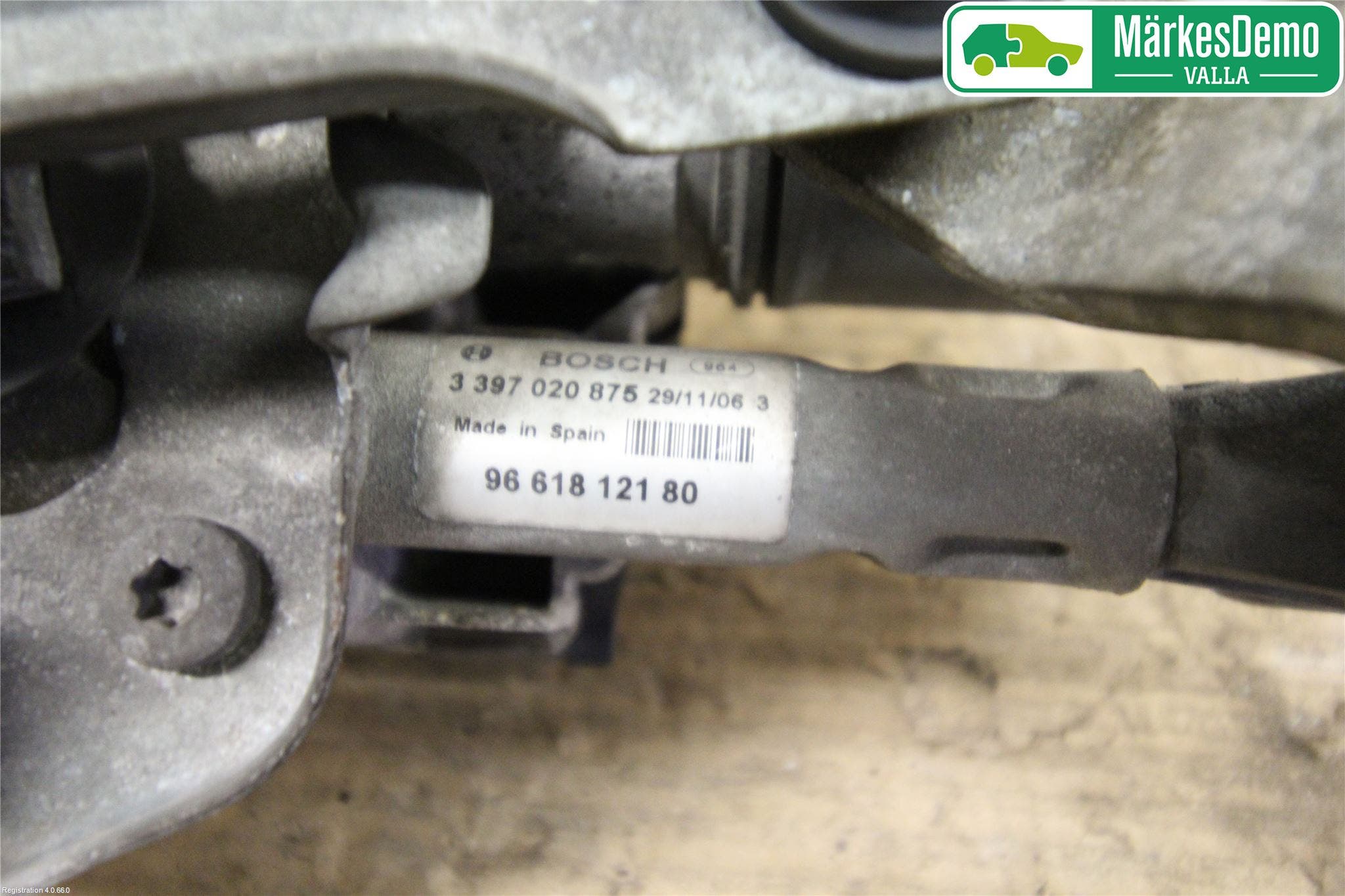 Peugeot 407 Torkarmotor Vindruta