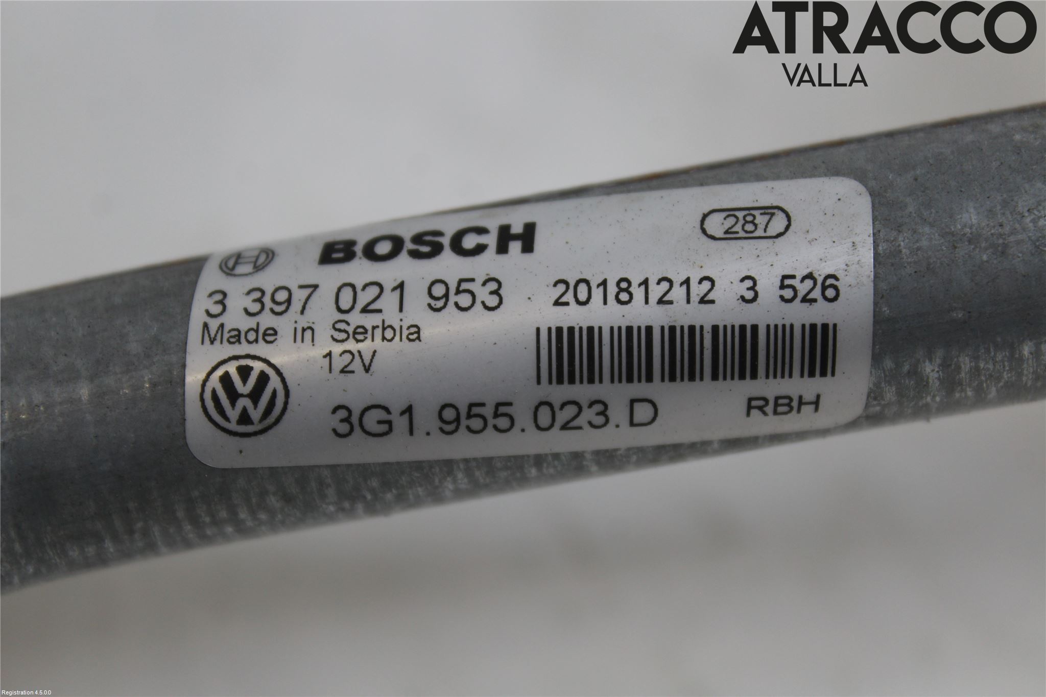 Volkswagen VW PASSAT 15-19 Torkarmekanism Vindruta