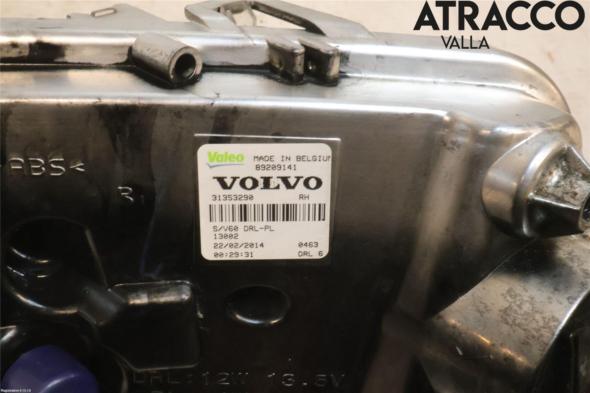 Volvo V60 14-18 Dimljus-Varselljus Fram