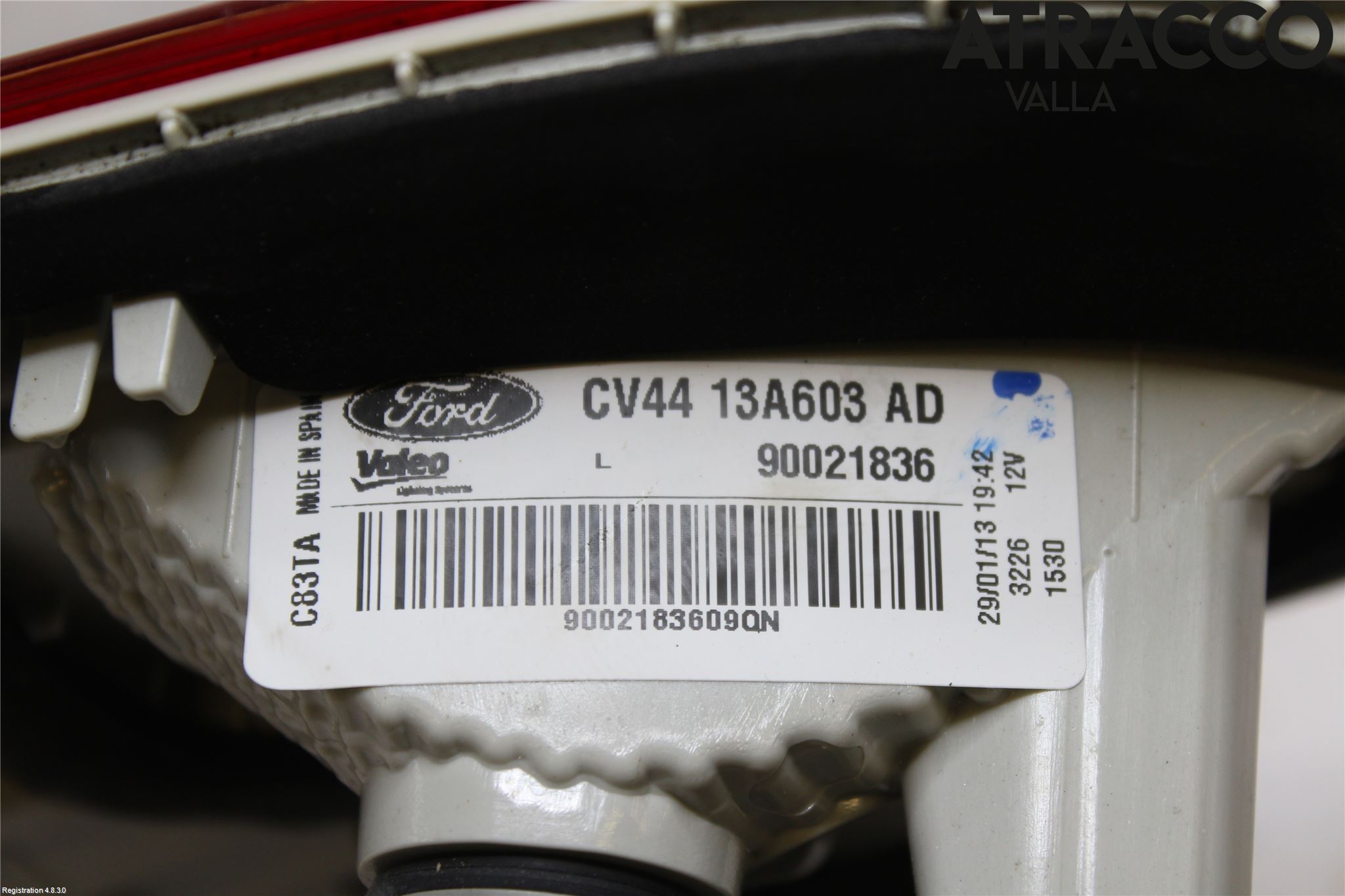 Ford KUGA 13-16 Bakljus Lucka Vä