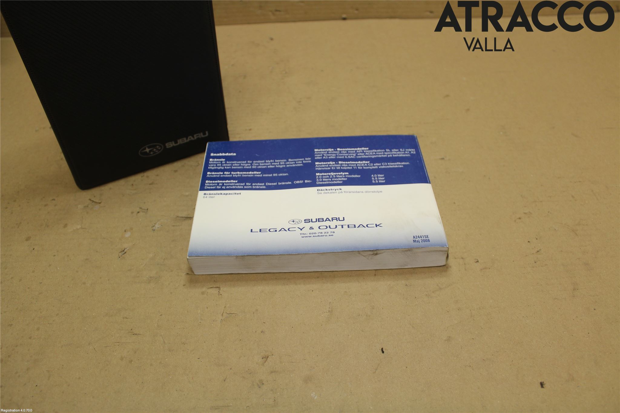 Subaru LEGACY    07-09 Instruktionsbok