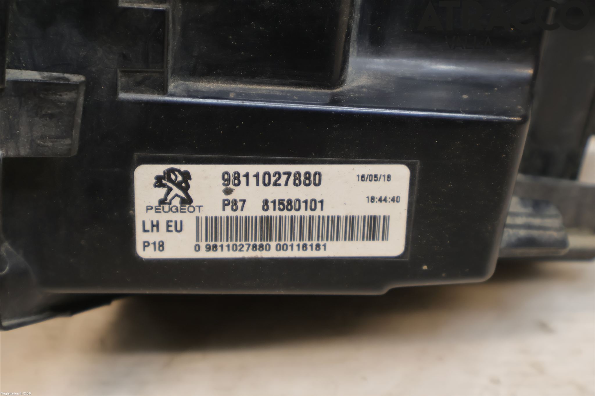 Peugeot 5008 17-24 Bakljus Lucka Vä