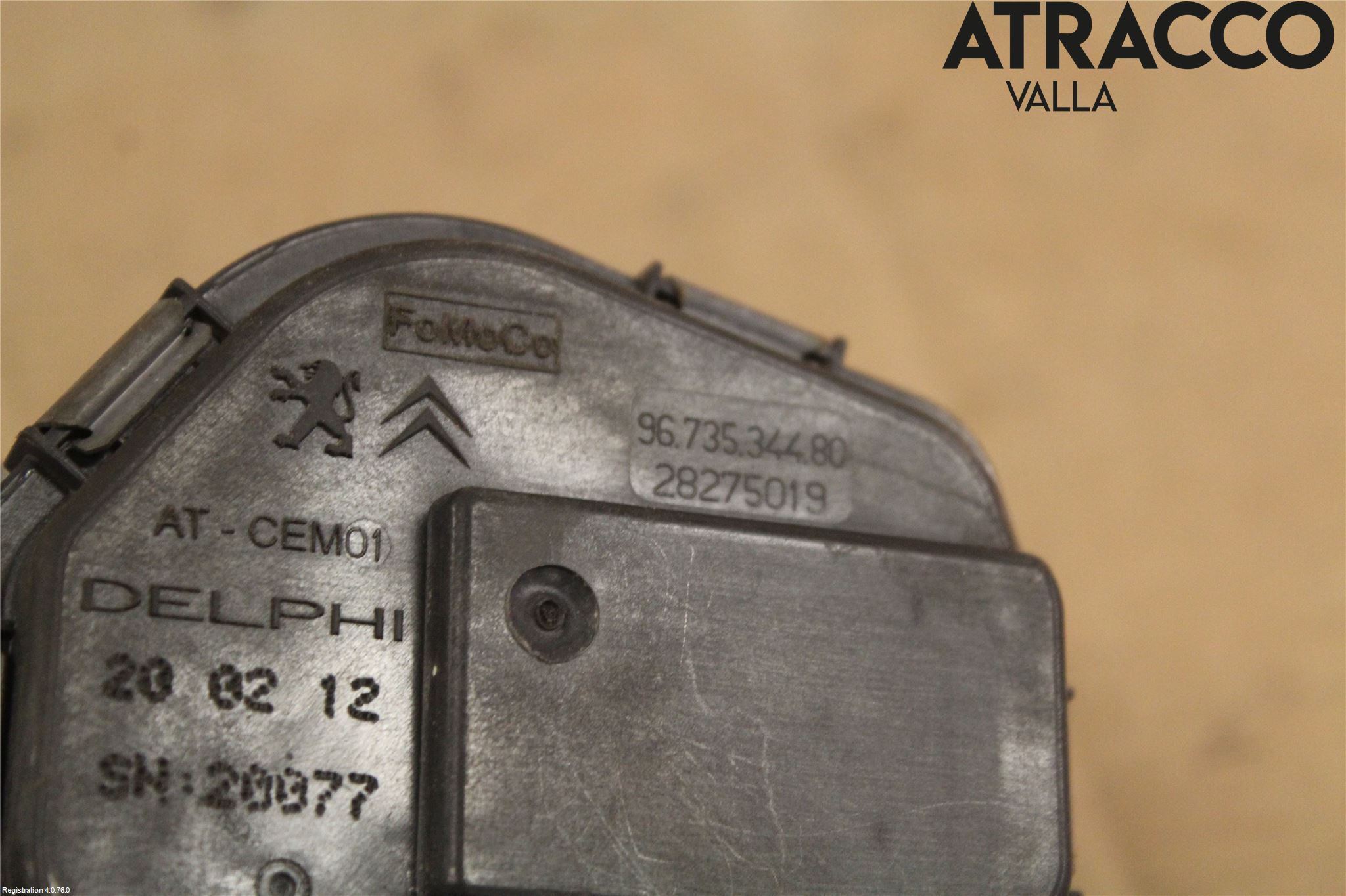 Peugeot 308 08-13 Injspjällhus