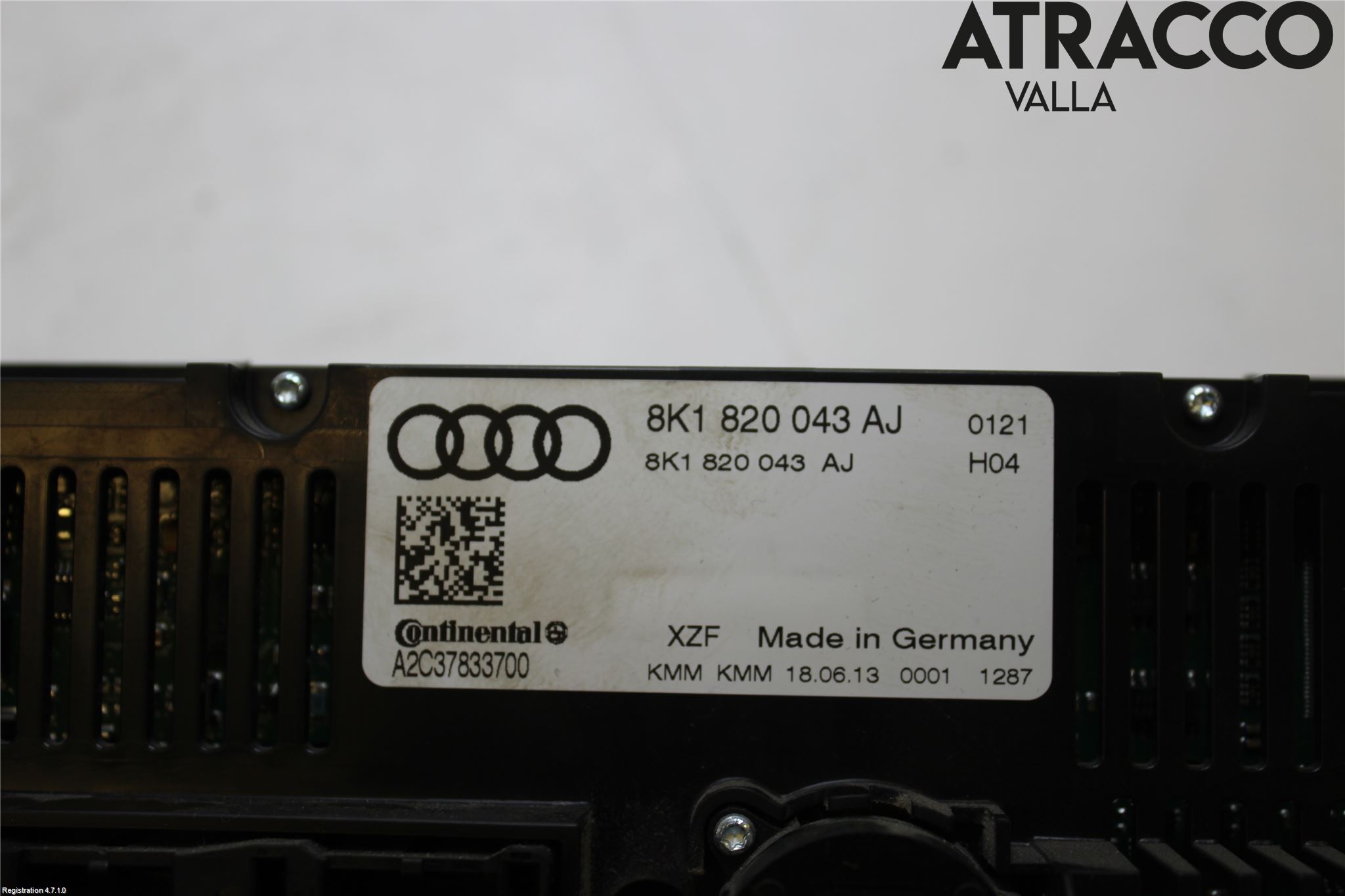 Audi A4 12-15 Ac Styrenhet Ac Manöveren
