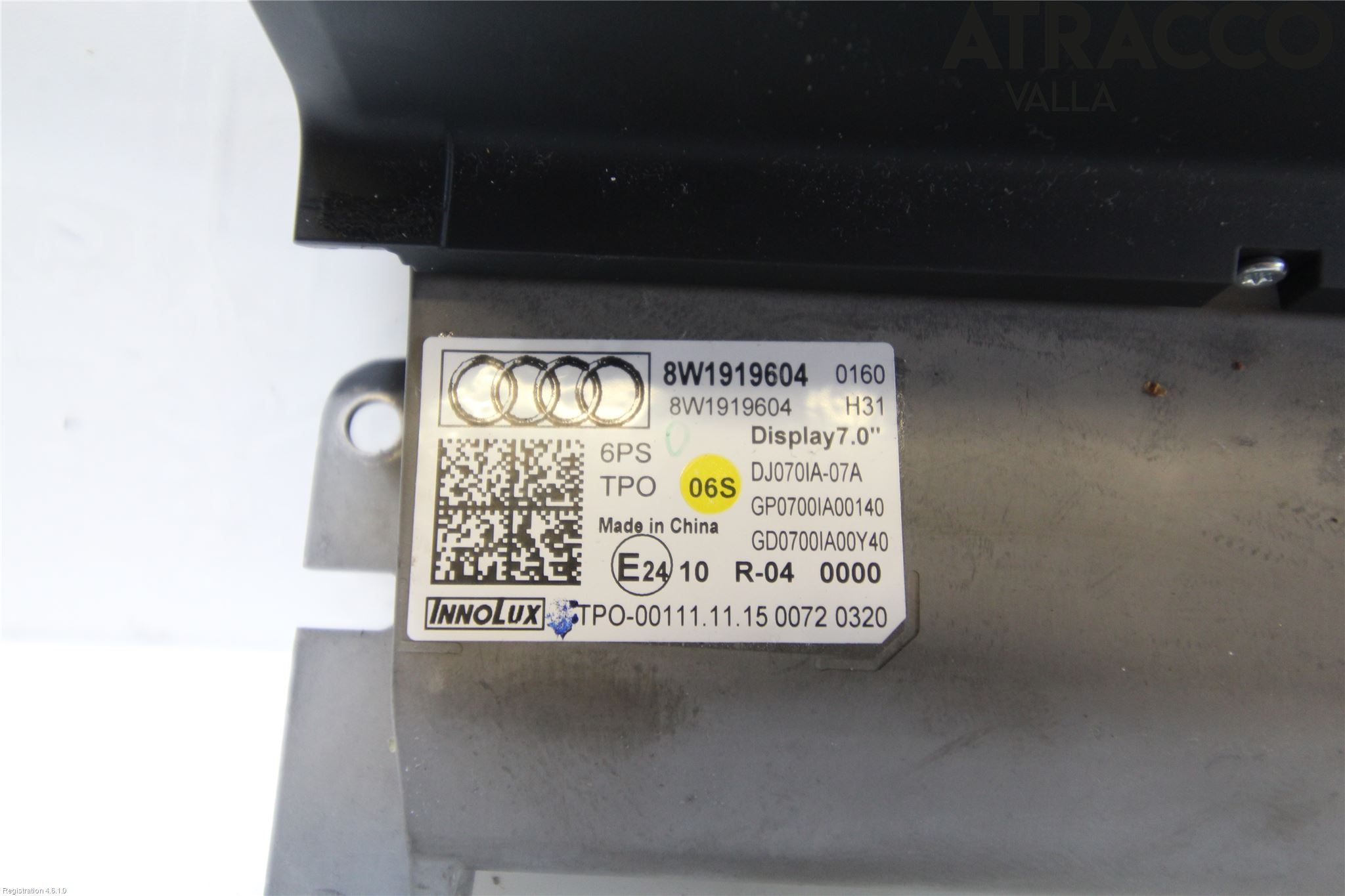 Audi A4/S4 B9 16-19 Bildskärm