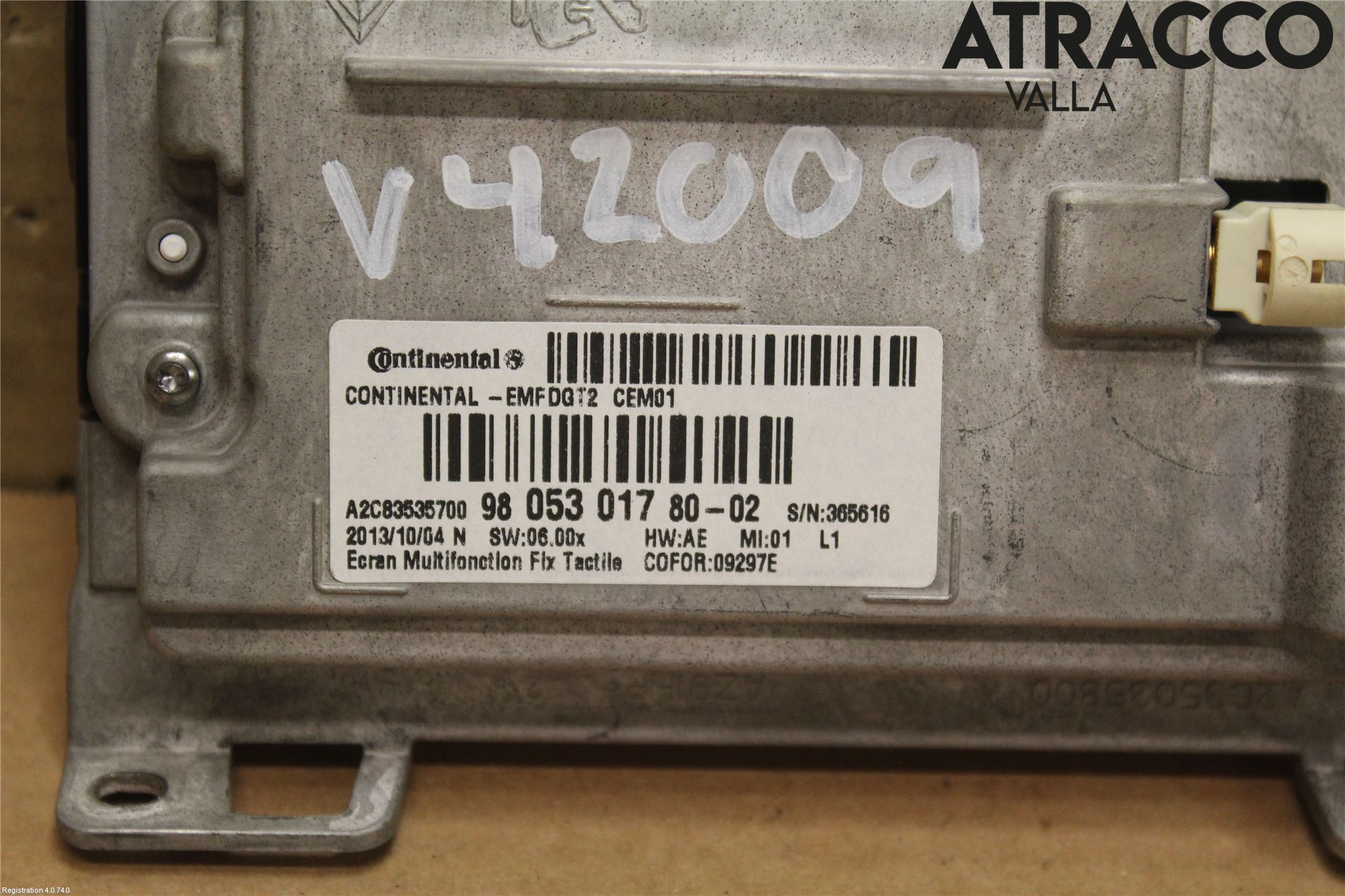 Peugeot 208 12-15 Multifunktionsdisplay