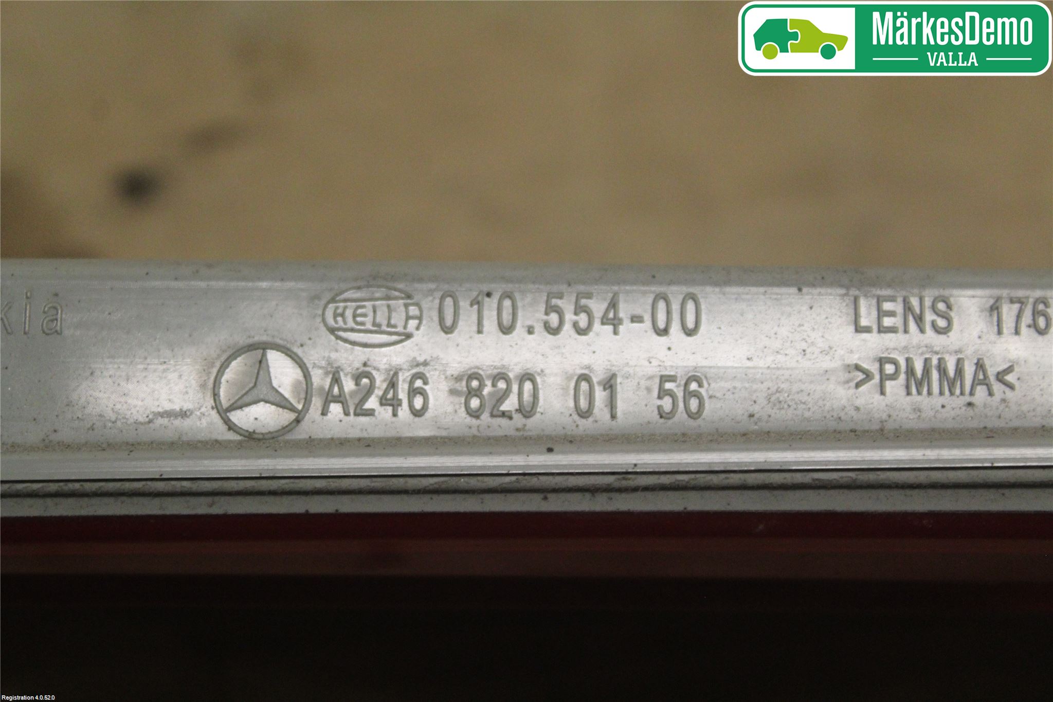 Mercedes-Benz MB B-KLASS (W246/W242) 12-19 Bromsljus Bakruta
