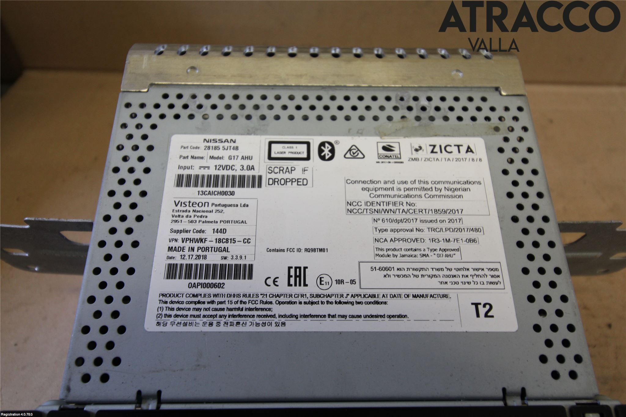 Nissan NAVARA, TREK-1 17-21 Cd Radio - Multimediapanel