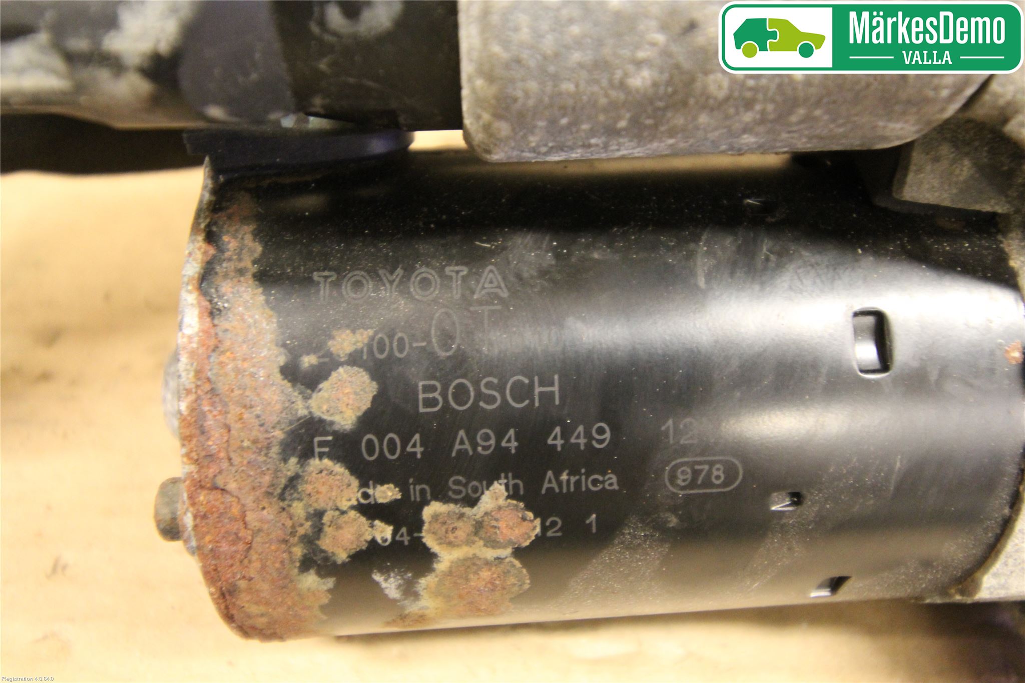 Toyota COROLLA 08-12 Startmotor