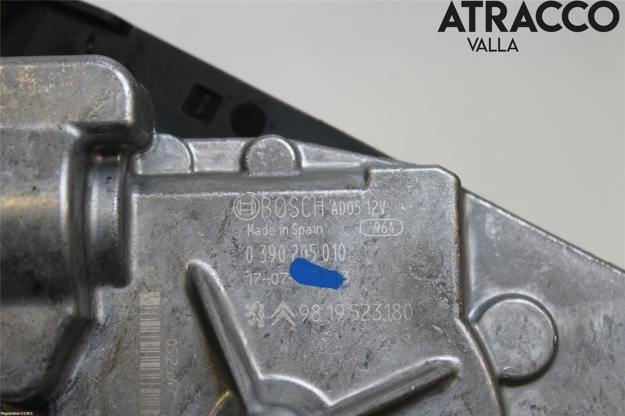 Citroen C4 GRAND PICASSO 14-18 Torkarmotor Baklucka