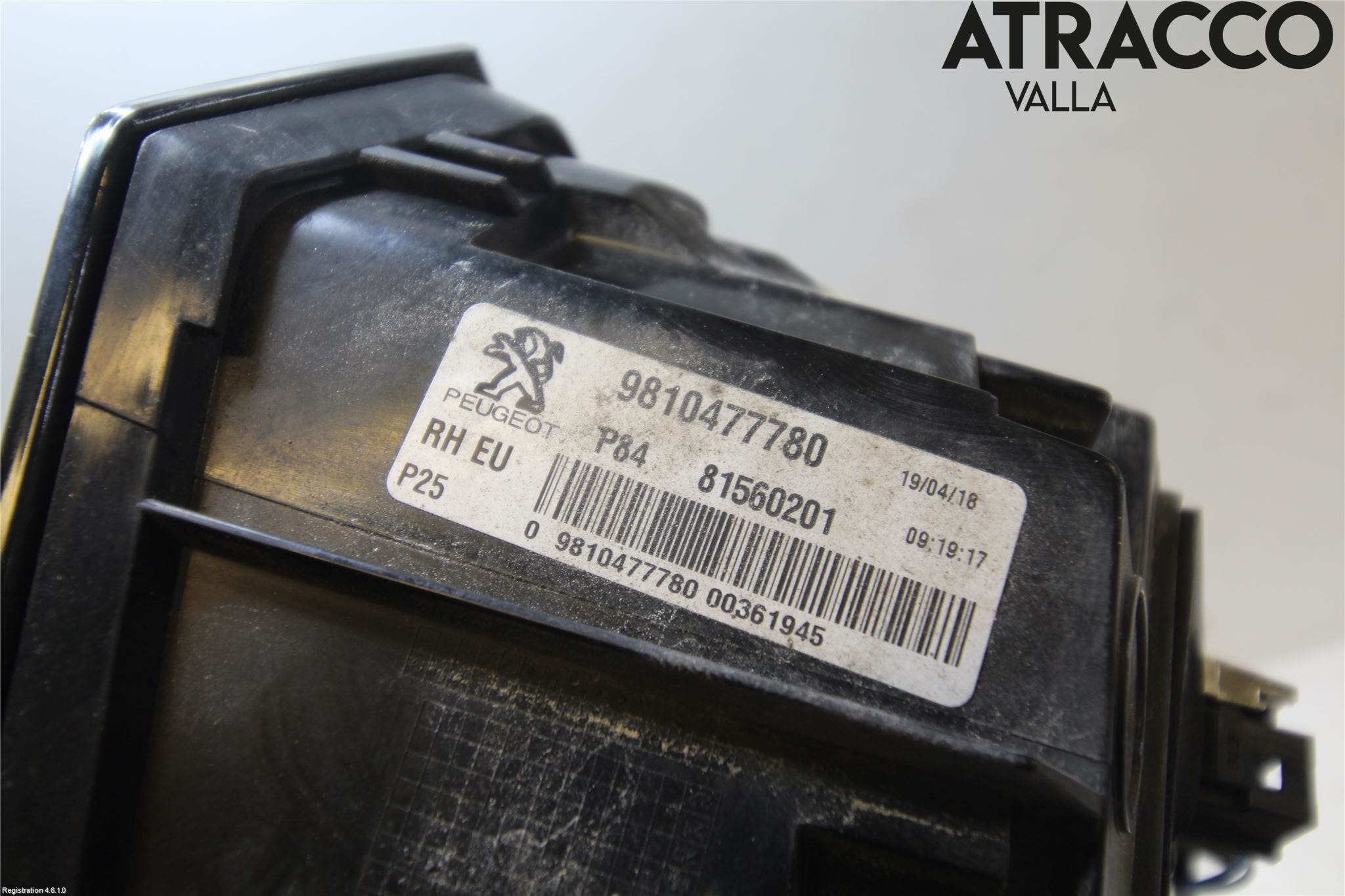 Peugeot 3008 17-24 Bakljus Lucka Hö