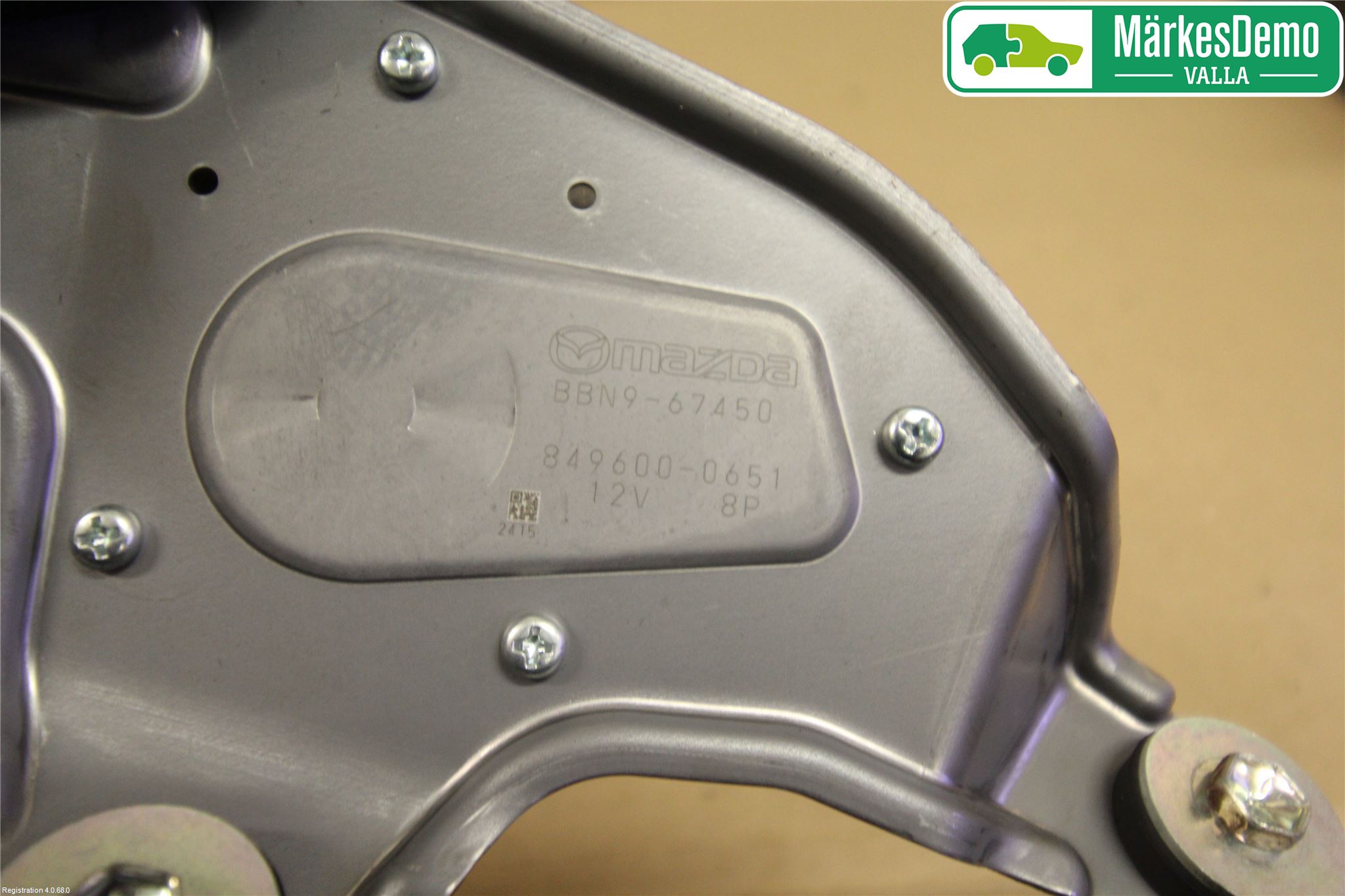Mazda 3 II 09-13 Torkarmotor Baklucka