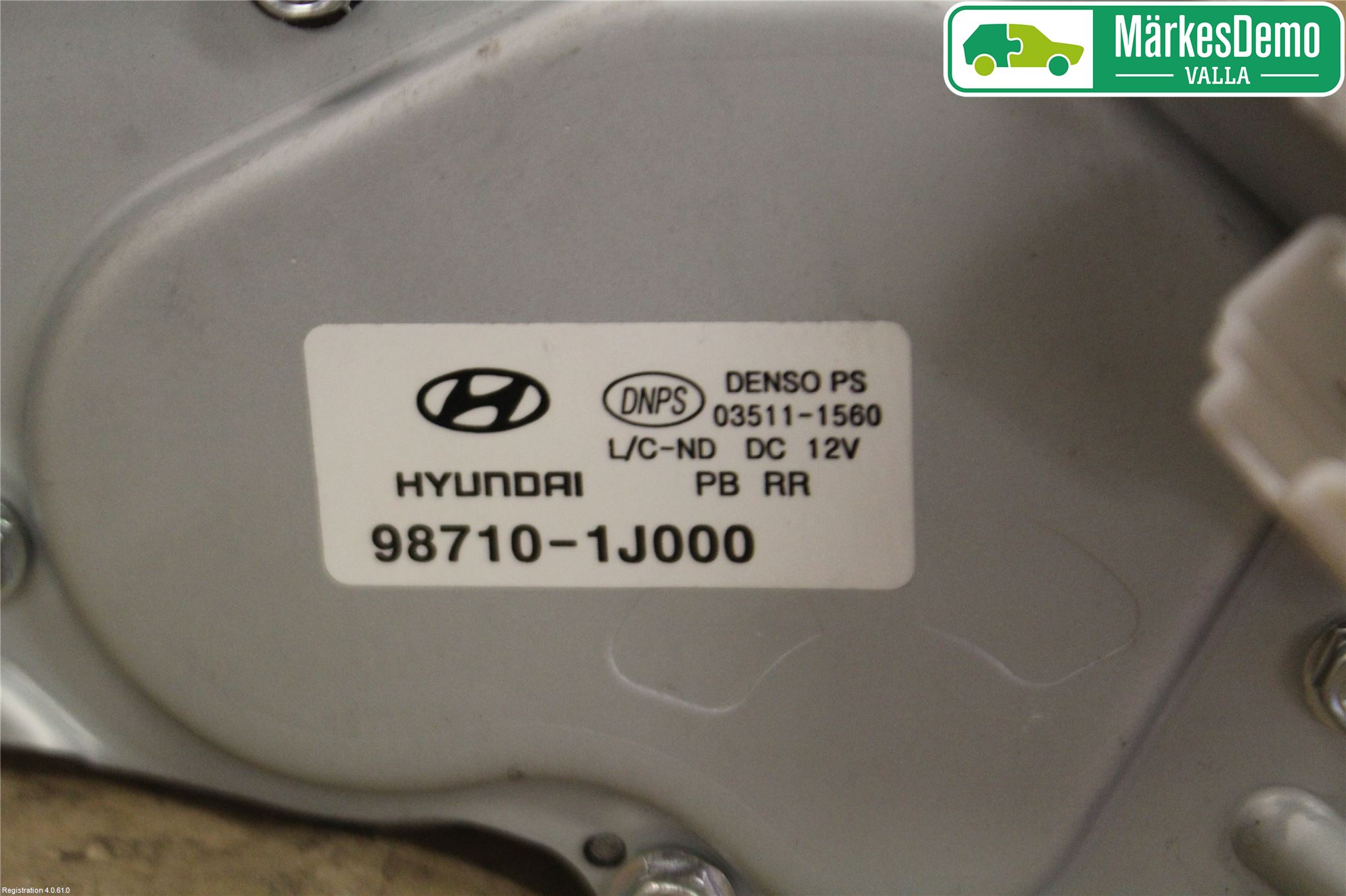 Hyundai i20 PB 09-14 Torkarmotor Baklucka