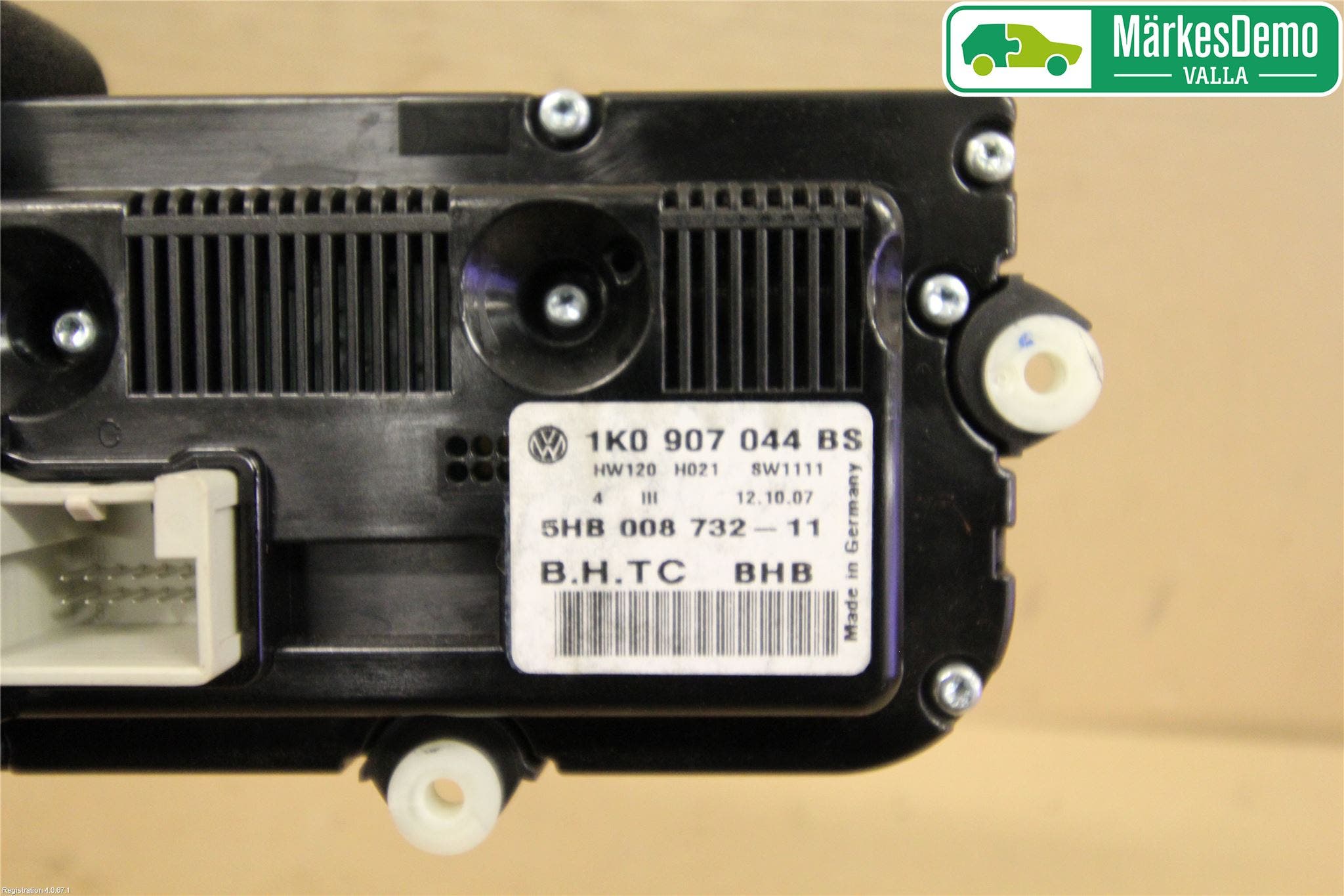 Volkswagen VW GOLF V 04-09 Ac Styrenhet Ac Manöveren