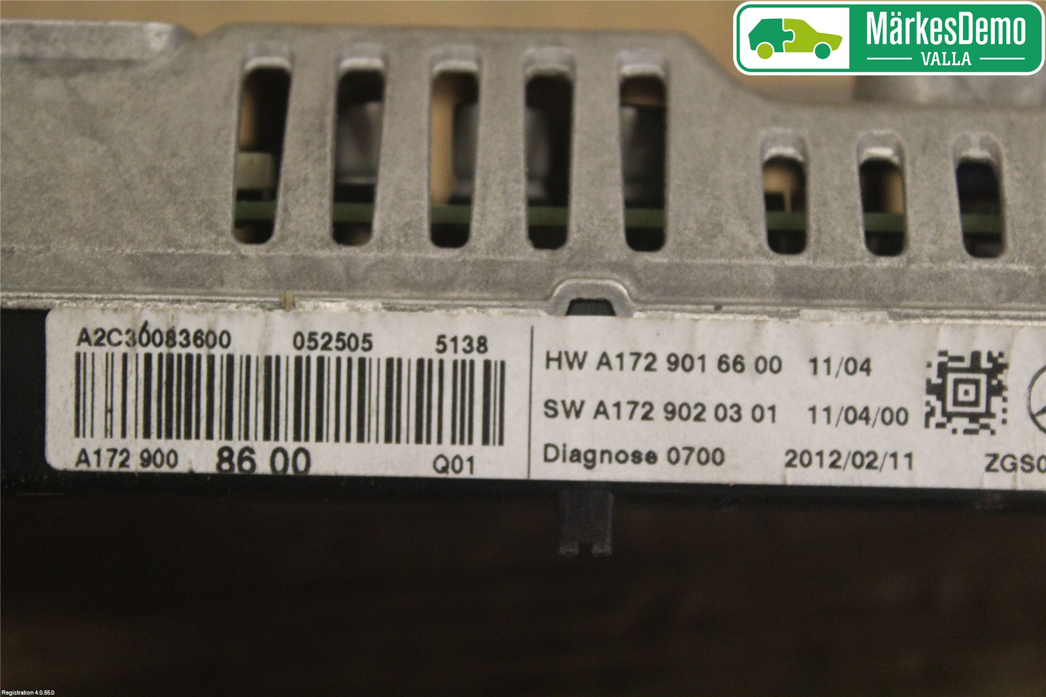 Mercedes-Benz MB C-KLASS (W204) 07-15 Multifunktionsdisplay