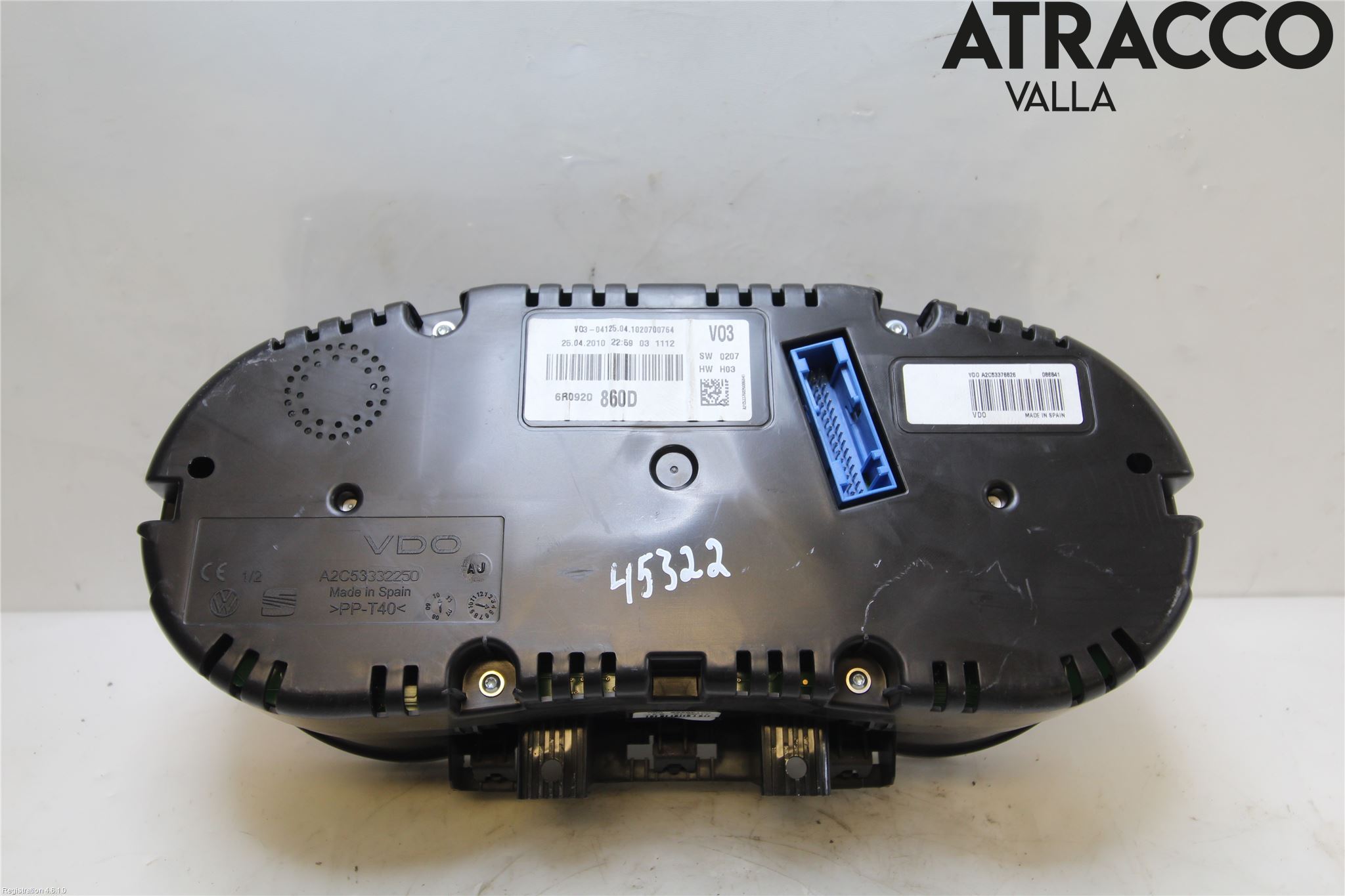 Volkswagen VW POLO 10-17 Instrument Komb