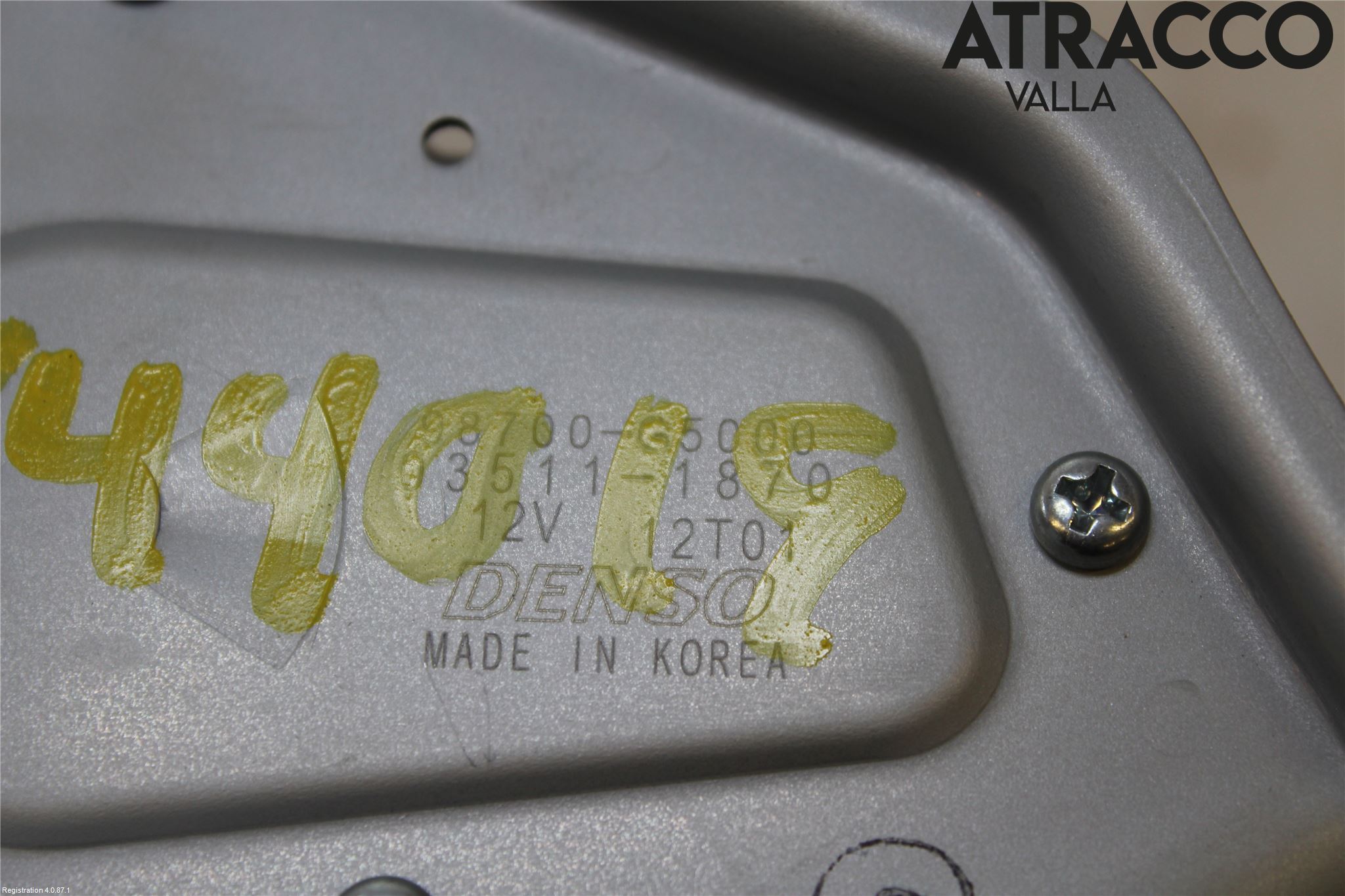 Kia NIRO (DE) 17-22 Torkarmotor Baklucka