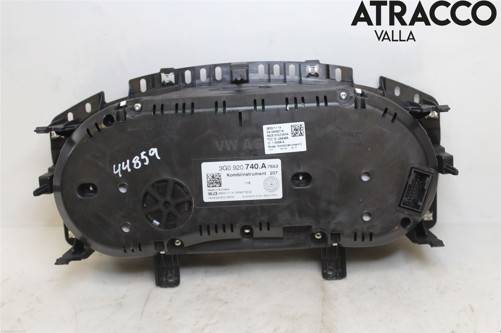 Volkswagen VW PASSAT 15-19 Instrument Komb