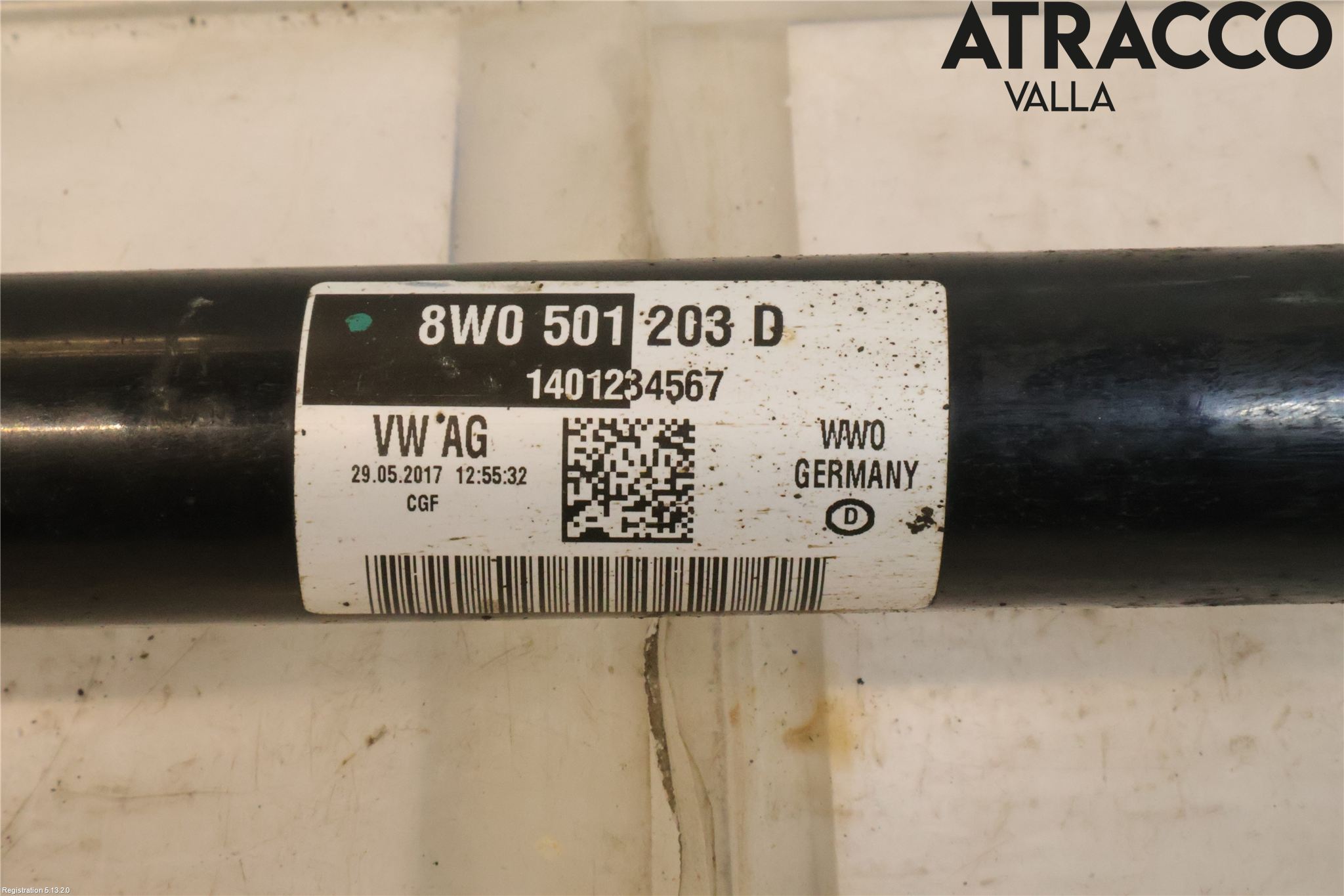 Audi A4/S4 B9 16-19 Drivaxel Bak Höger