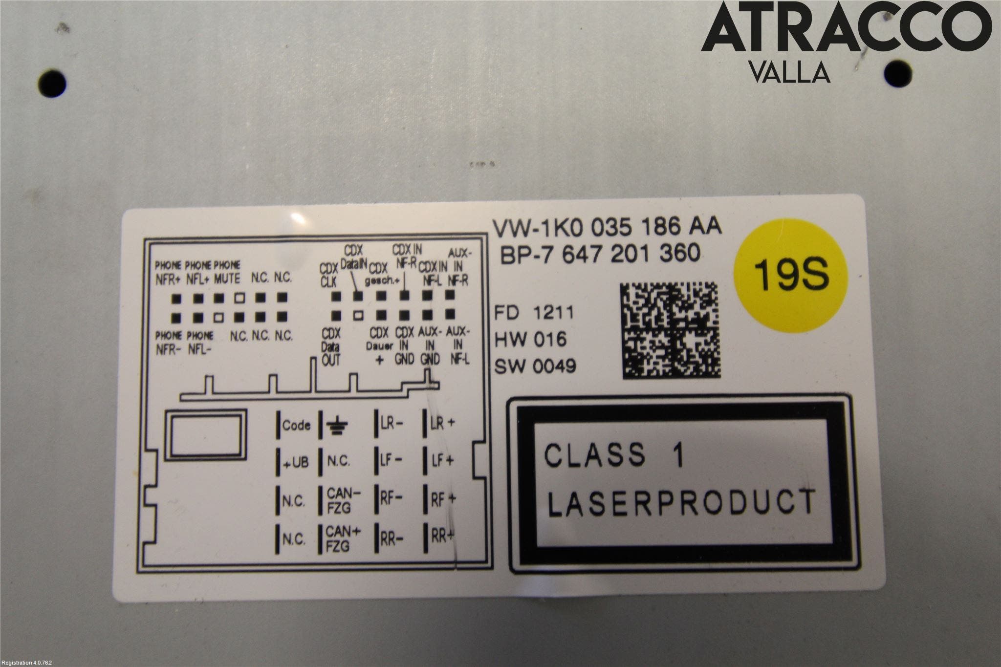 Volkswagen VW GOLF VI 09-13 Cd Radio - Multimediapanel