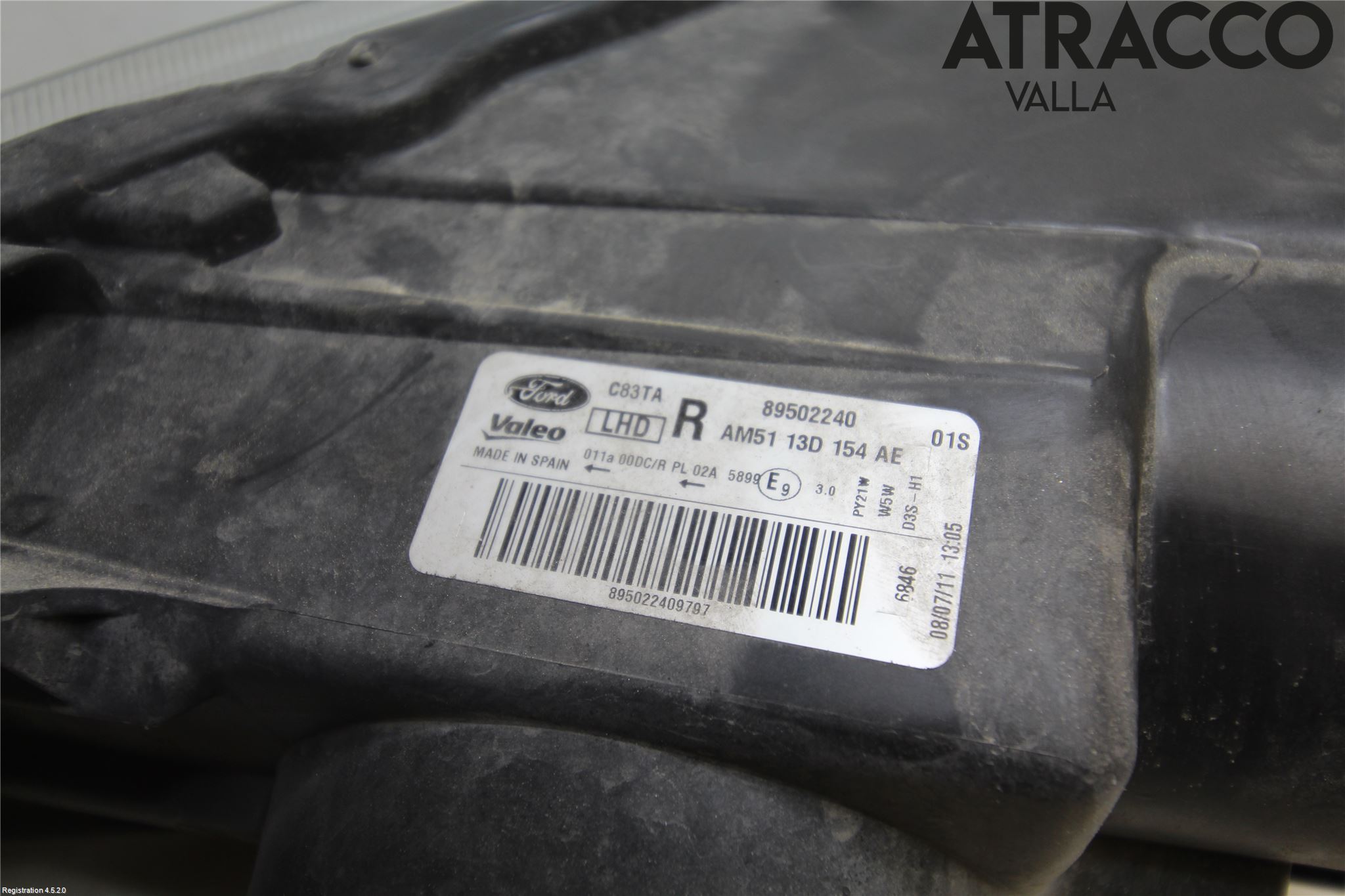 Ford C-MAX II  11-14 Strålkastare Höger