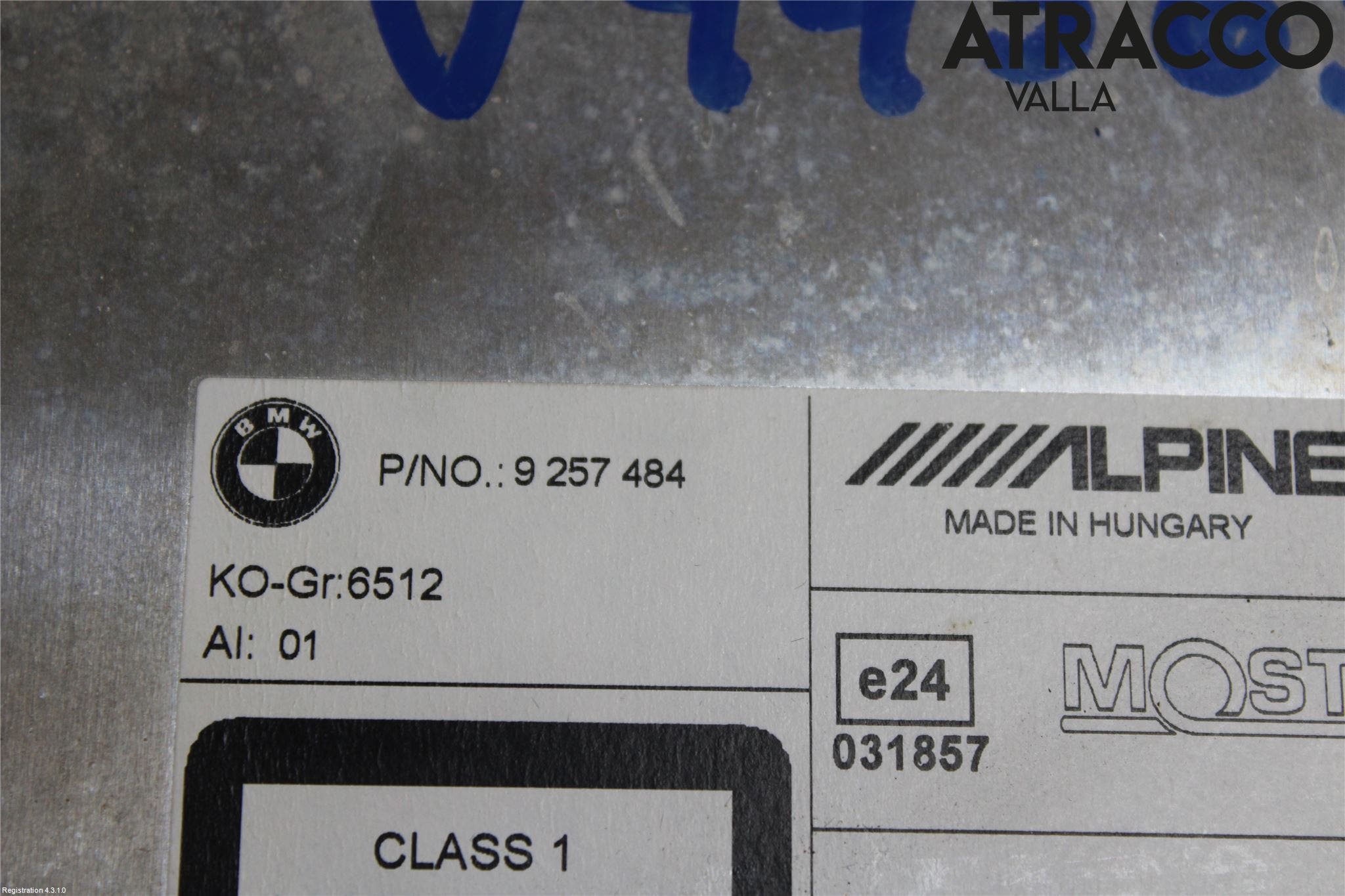 BMW 5 F10/F11/F18 09-17 Cd Radio - Multimediapanel