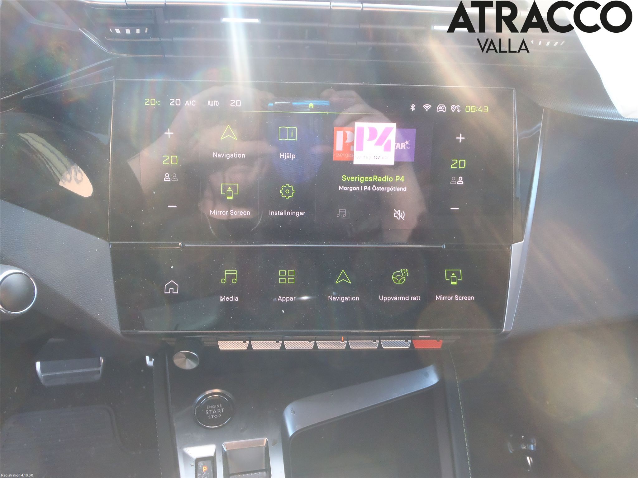 Peugeot 408 22- Kontrolldisplay