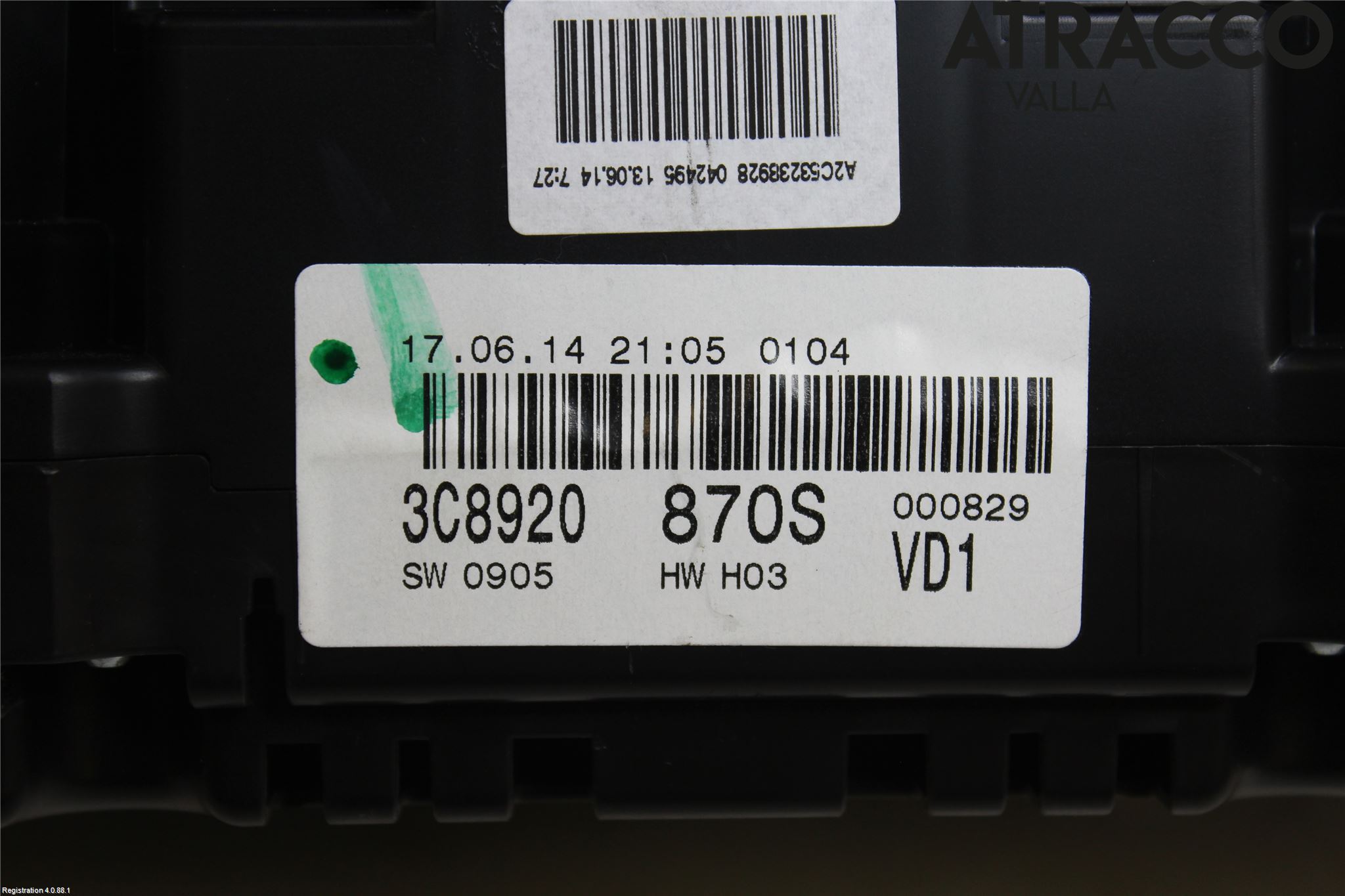 Volkswagen VW PASSAT CC 08-16 Instrument Komb