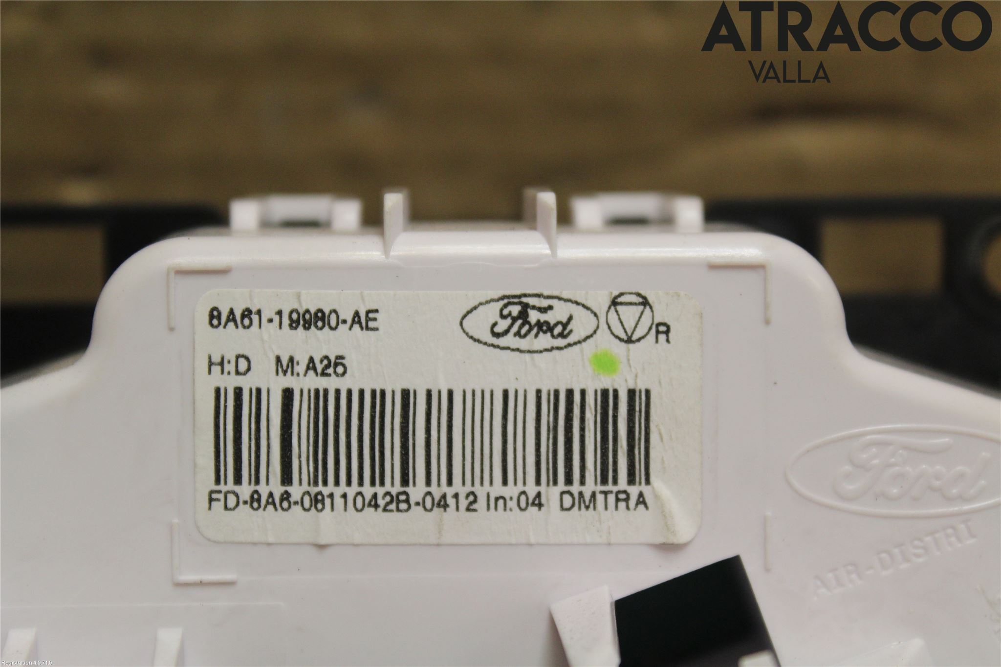 Ford FIESTA 09-12 Värmereglage