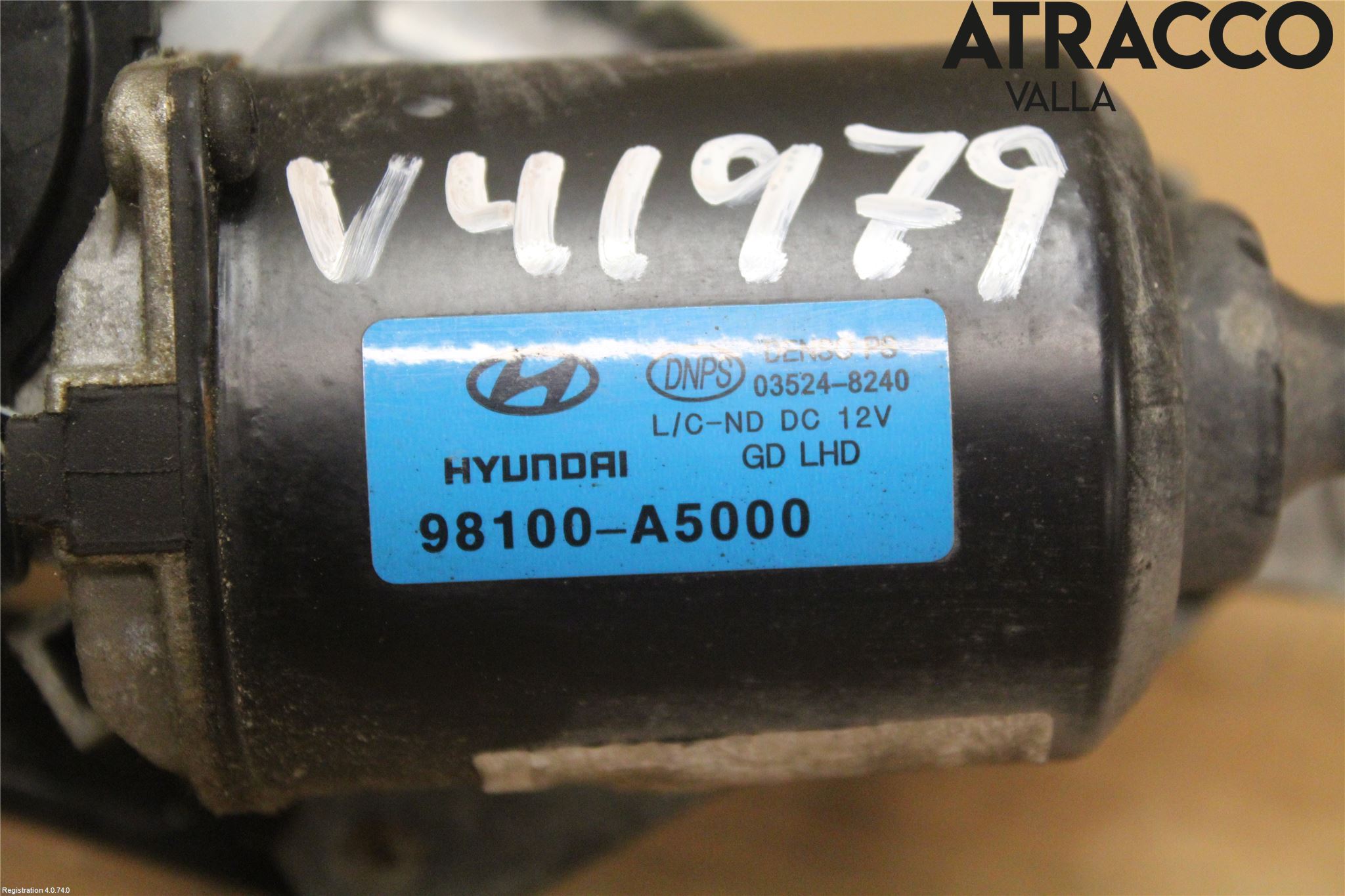 Hyundai i30 GD 13-17 Torkarmekanism Vindruta