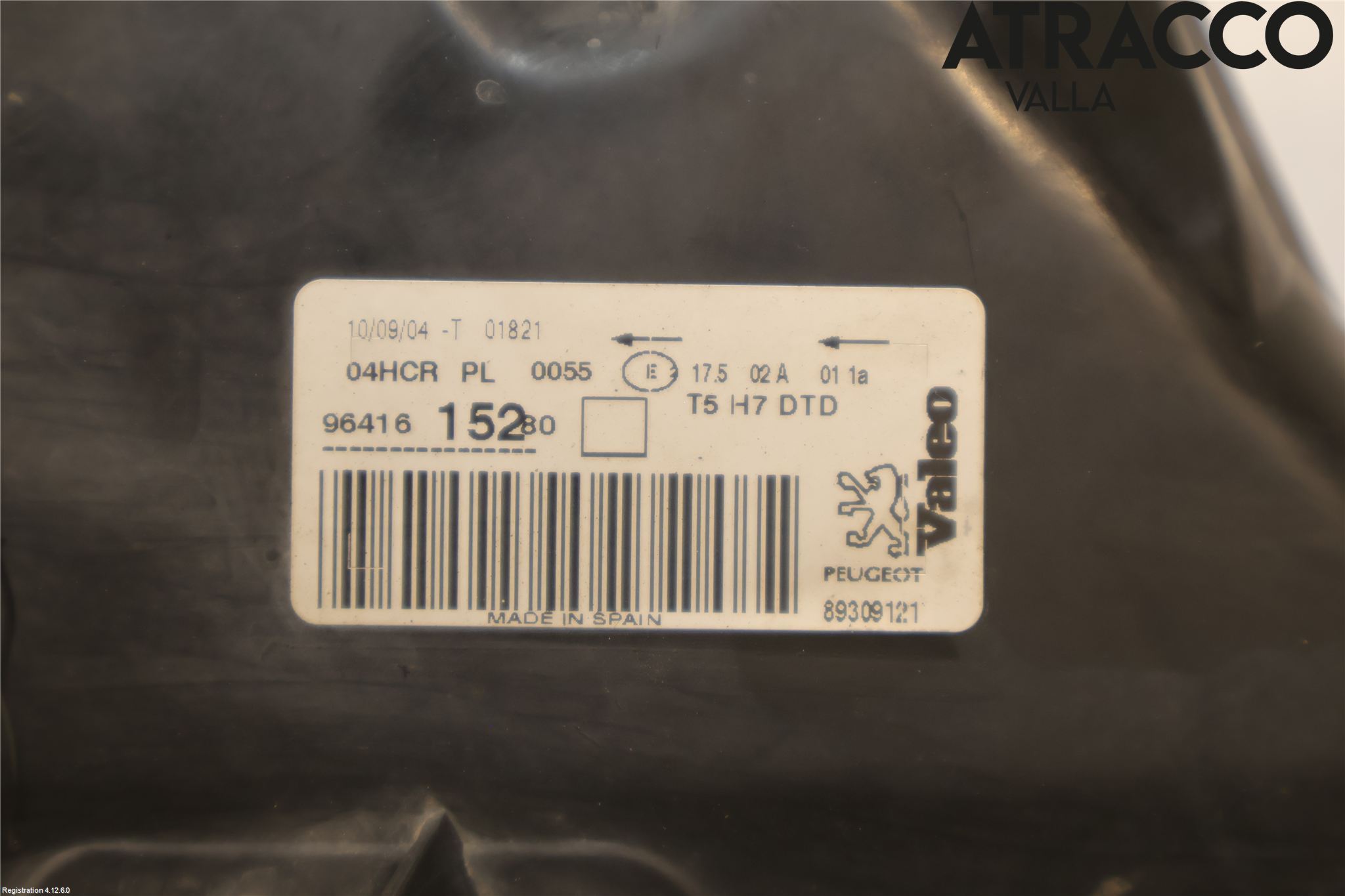 Peugeot 307     01-05 Strålkastare Höger