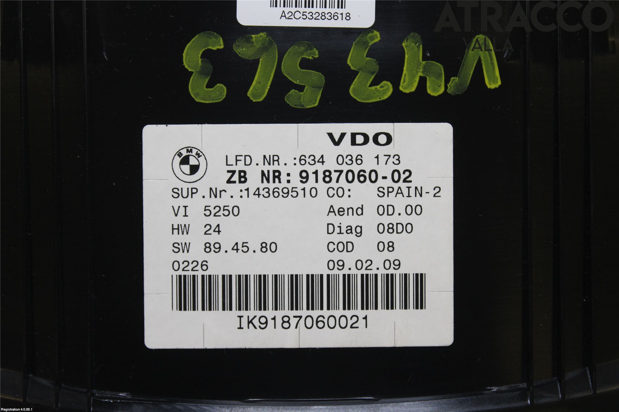 BMW 3 E90/91 SED/TOU 05-12 Instrument Komb