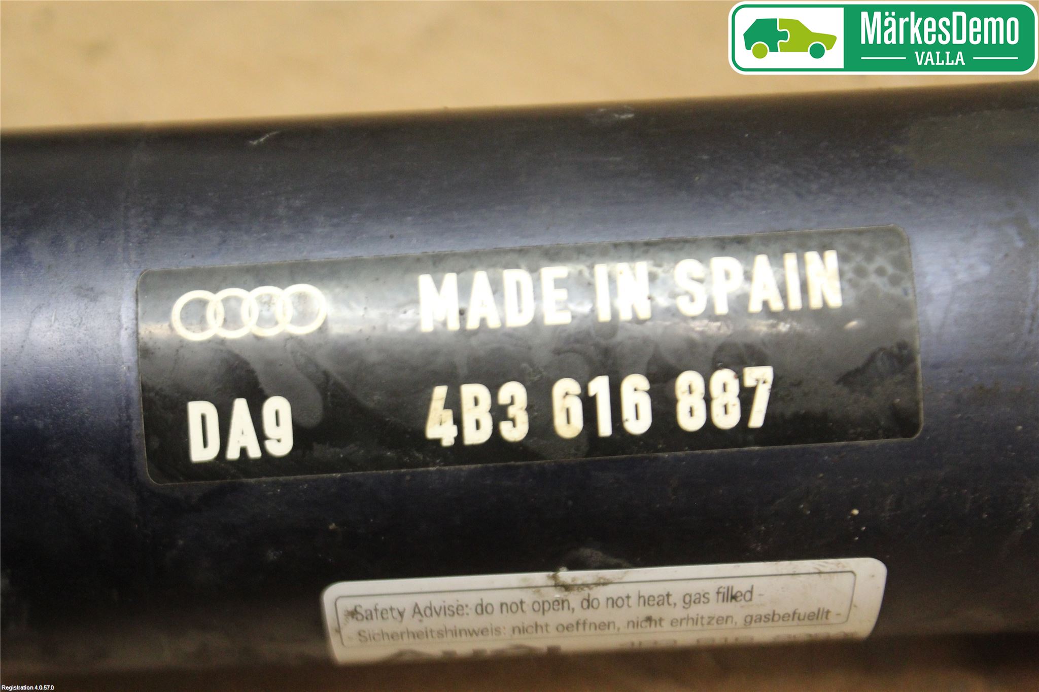 Audi A6/S6     97-05 Fjädr Hydraulklocka Bak