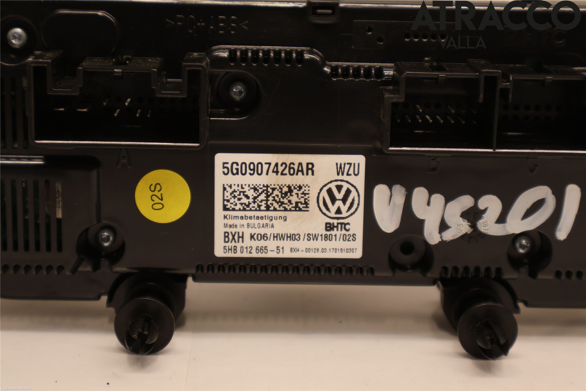 Volkswagen VW GOLF / E-GOLF VII 13-20 Ac Styrenhet Ac Manöveren