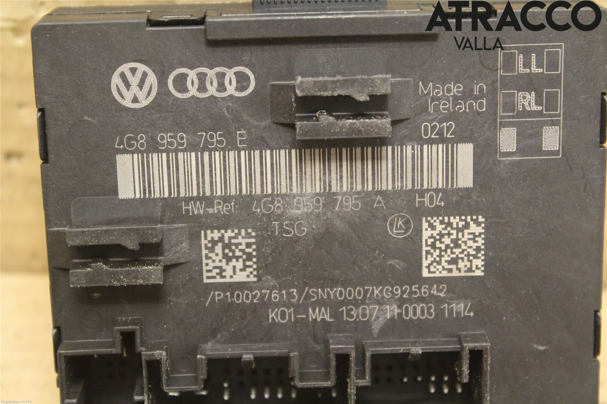 Audi A6/S6 4G 11-18 Styrenhet Dörr