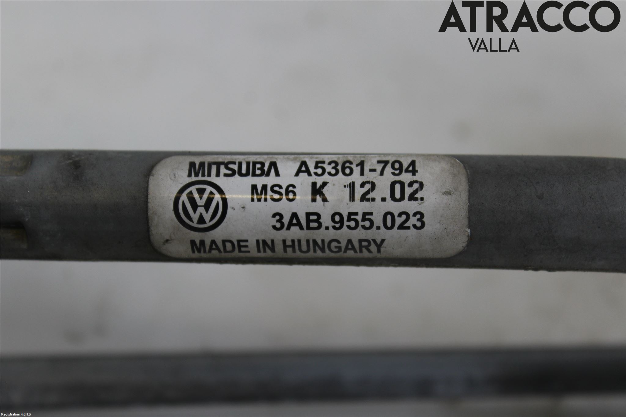 Volkswagen VW PASSAT 11-14 Torkarmekanism Vindruta